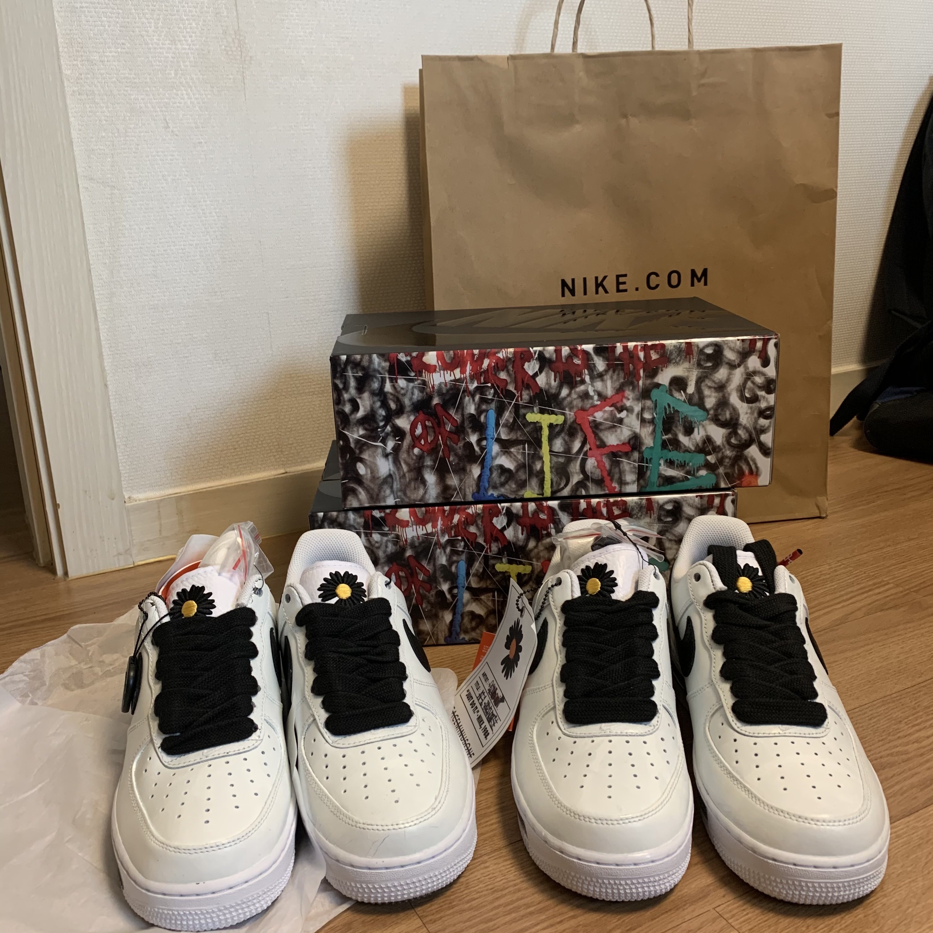 Nike x Peaceminusone Air Force 1 Low Para-Noise 2.0 착용 스타일