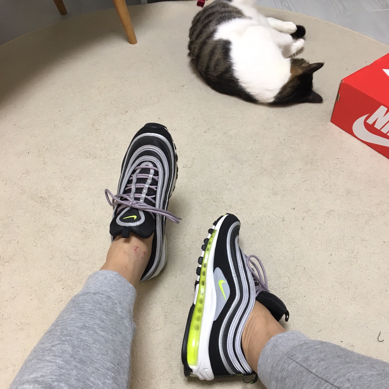 Nike Air Max 97 OG Black Volt Asia 착용 스타일 - 1