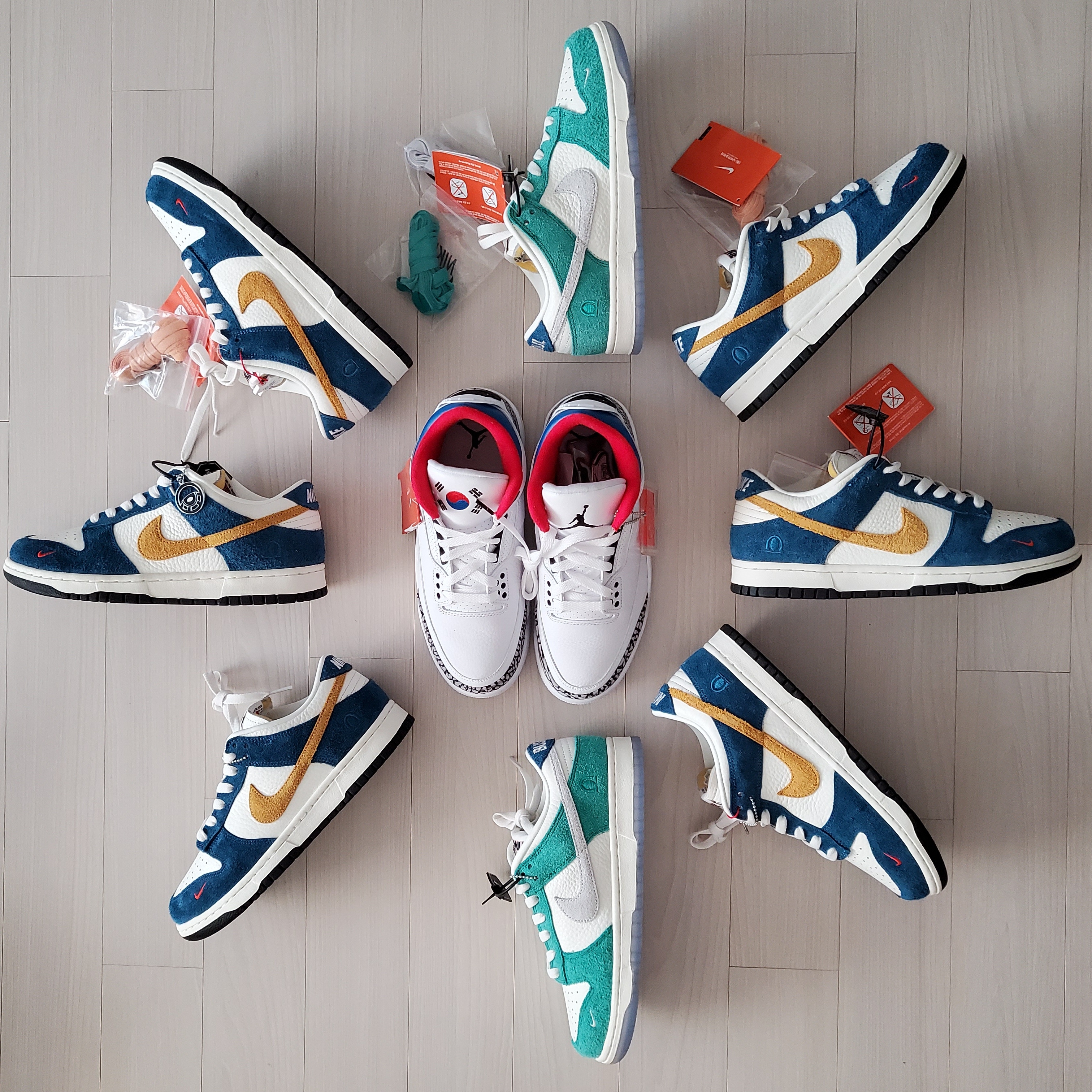 Nike x Kasina Dunk Low Road Sign - Kasina Exclusive, Nike x Kasina Dunk Low 80's Bus 착용 스타일