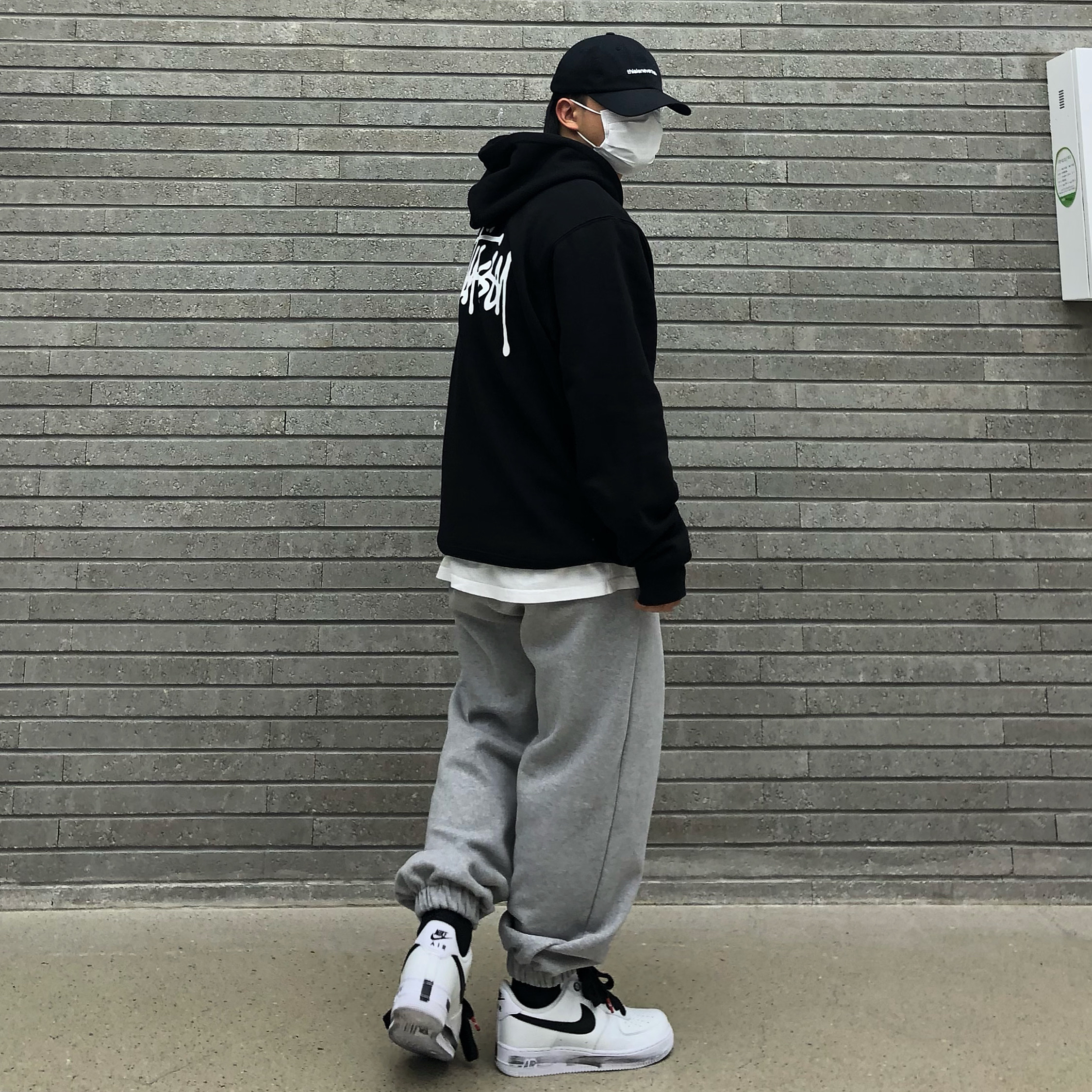 Nike x Peaceminusone Air Force 1 Low Para-Noise 2.0 착용 스타일