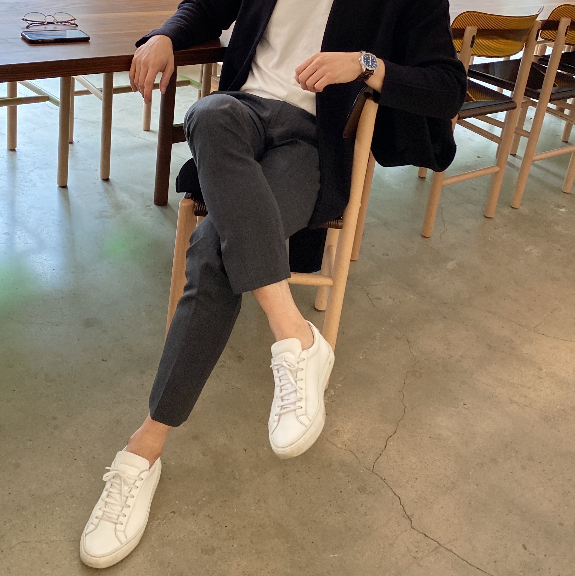 Common Projects Original Achilles Low White 착용 스타일