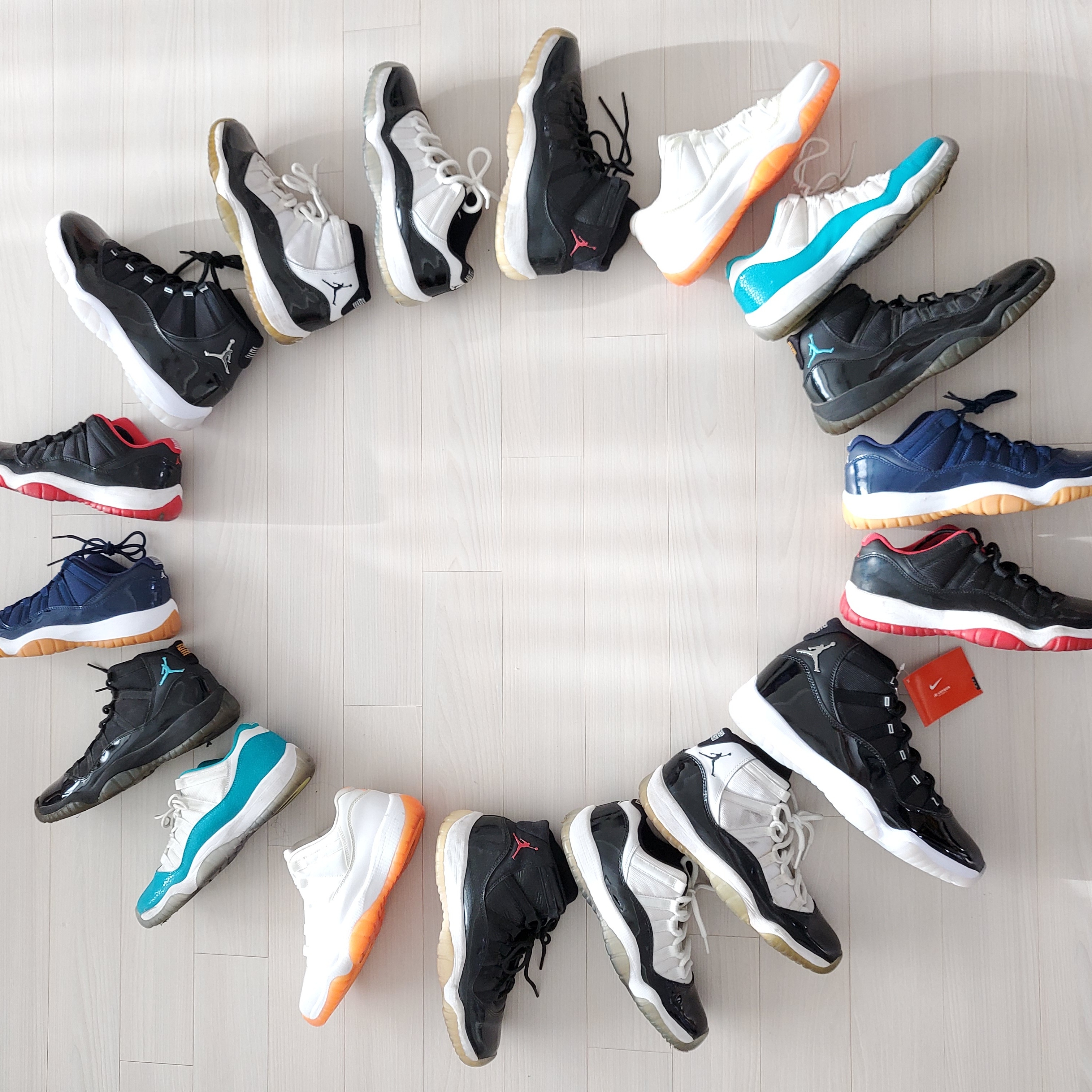 Jordan 11 Retro Jubilee, (GS) Jordan 11 Retro 72-10 착용 스타일