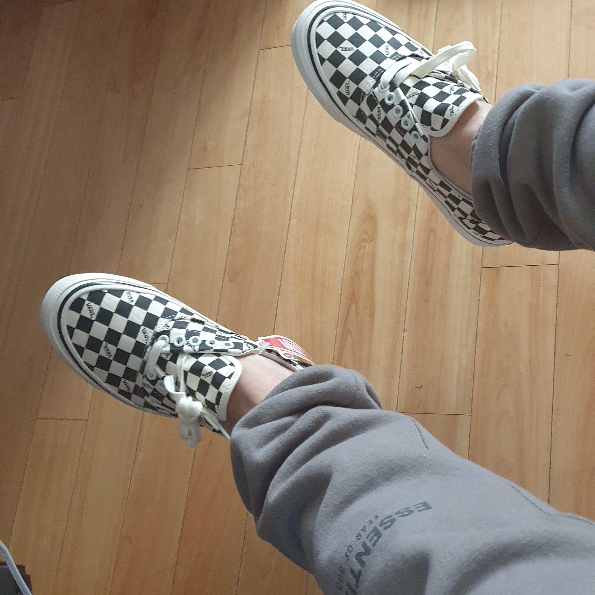 Vans Vault OG Era LX Checkerboard Canvas 착용 스타일 - 1
