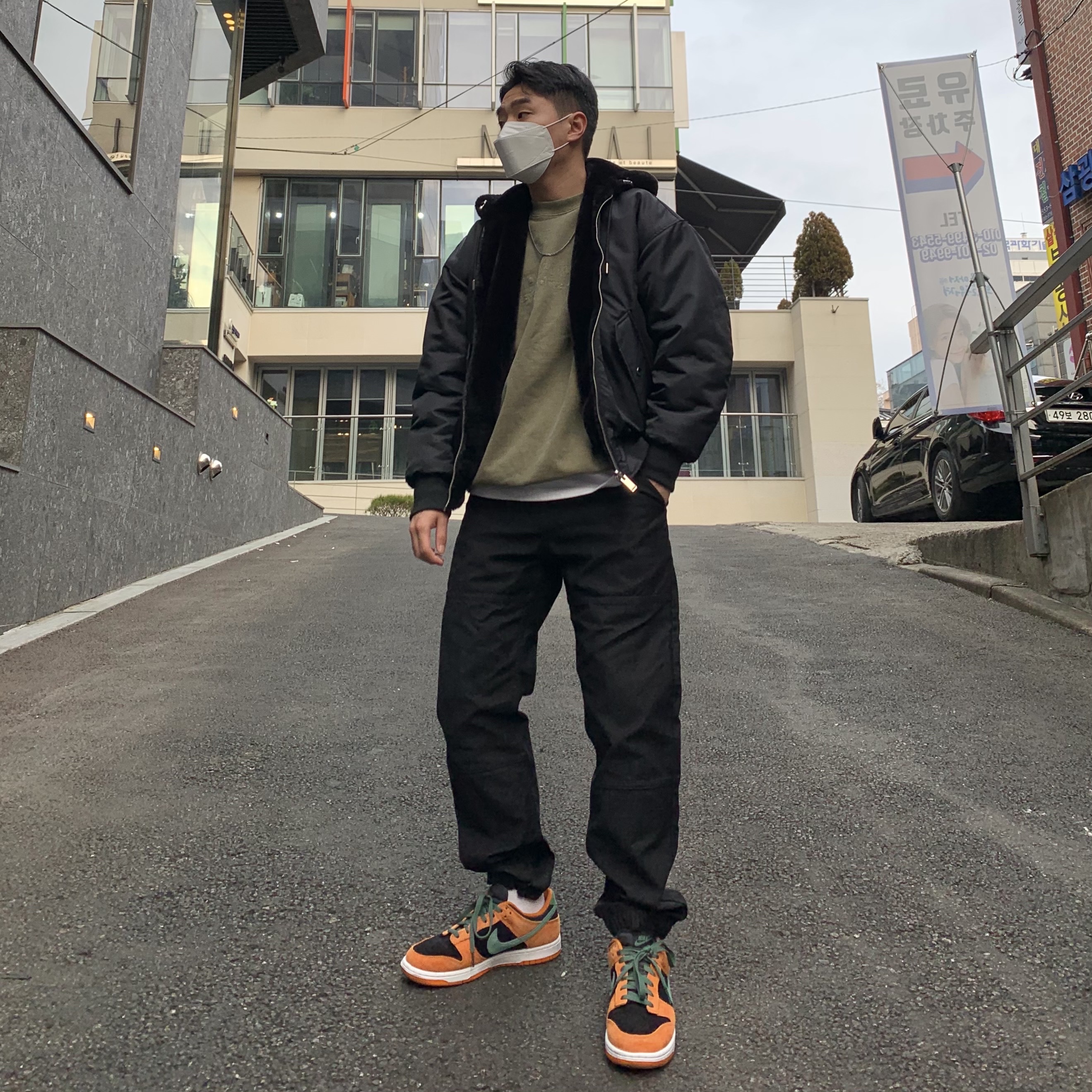 Nike Dunk Low SP Ceramic 착용 스타일 - 1