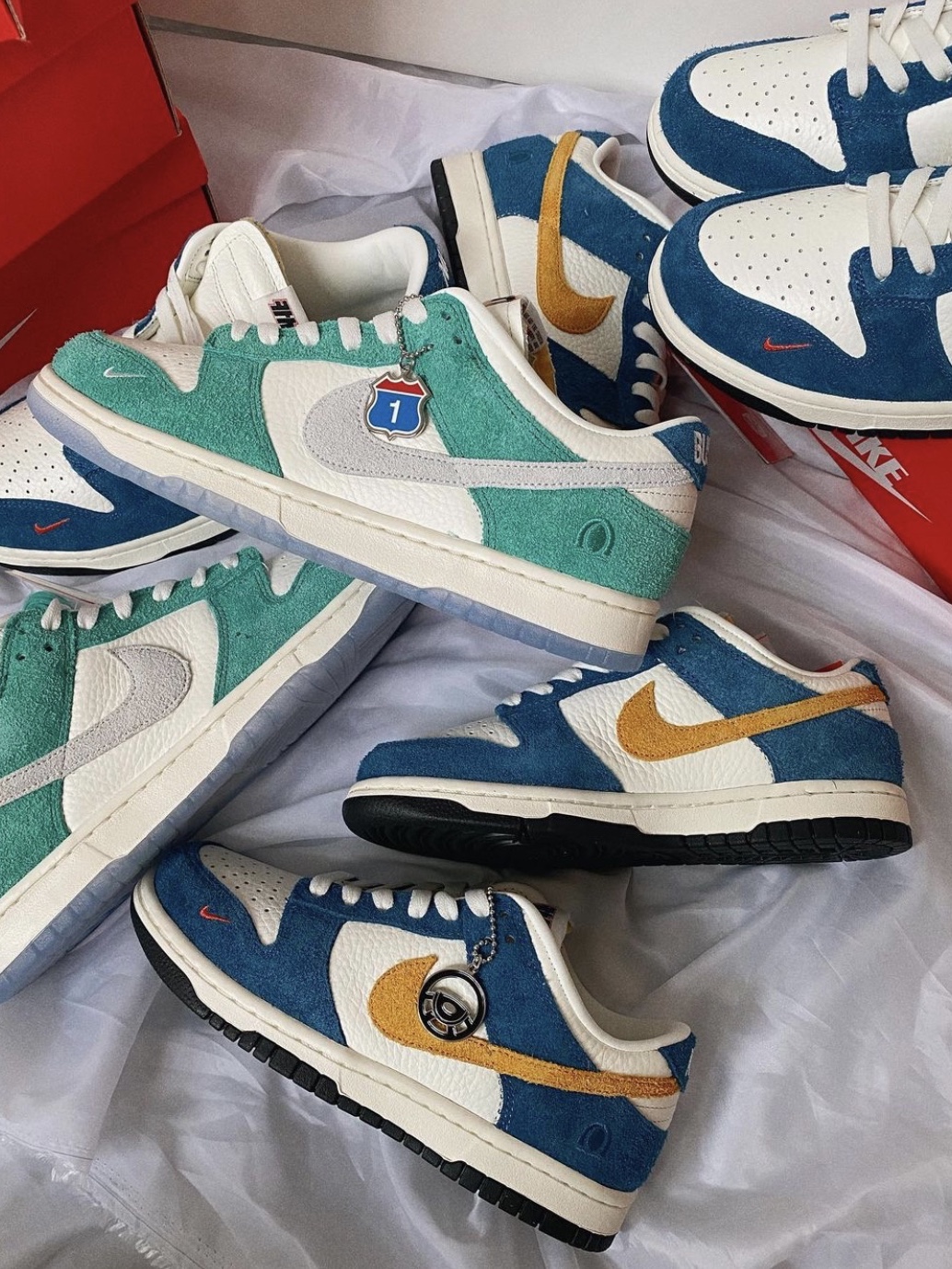 Nike x Kasina Dunk Low 80's Bus, Nike x Kasina Dunk Low Road Sign - Kasina Exclusive 착용 스타일 - 2