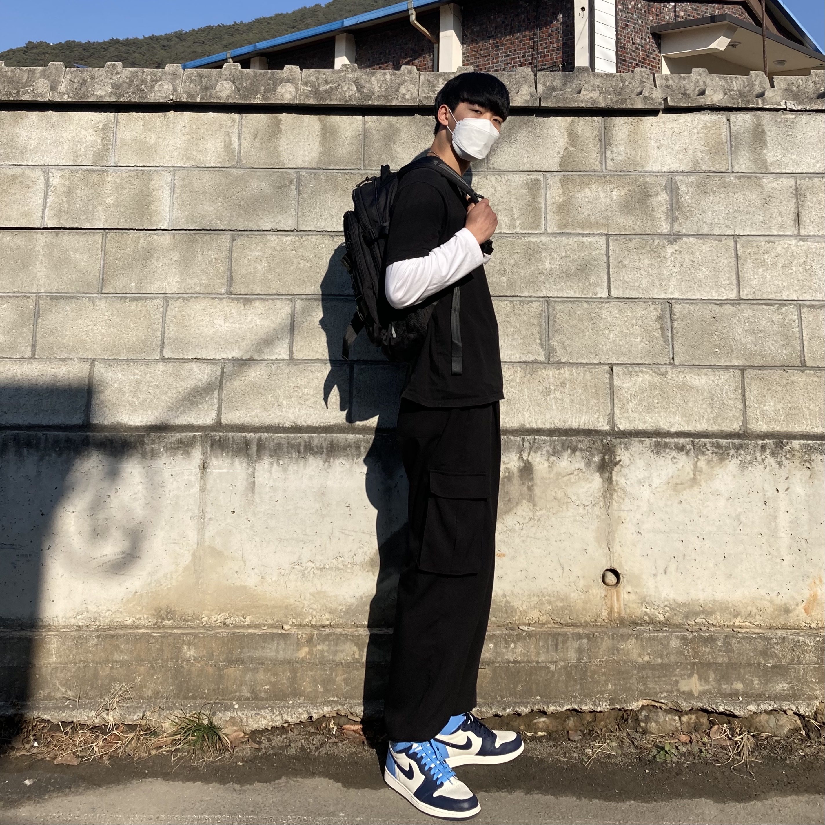 Jordan 1 Retro High Obsidian UNC 착용 스타일