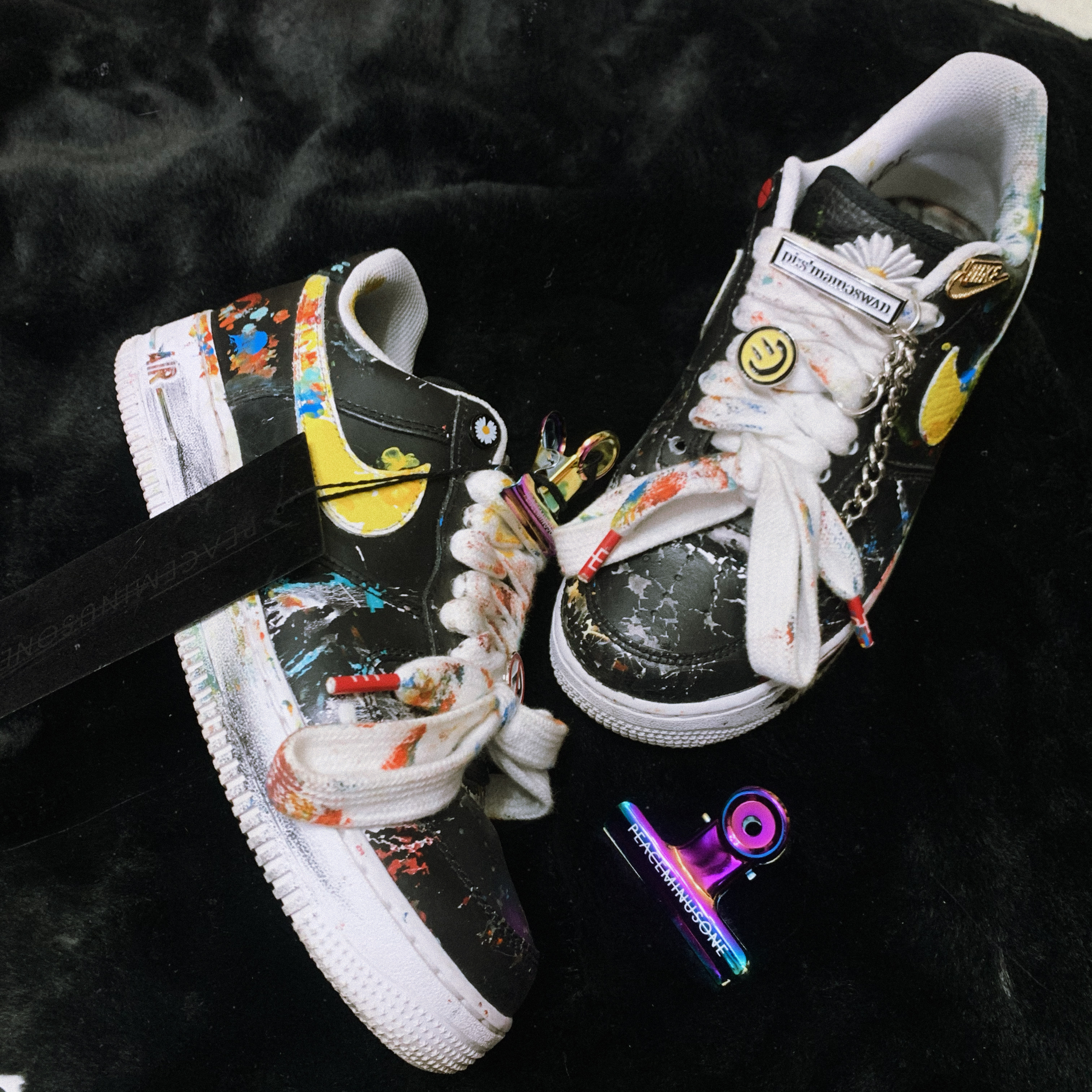 Nike x Peaceminusone Air Force 1 Low Para-Noise 착용 스타일