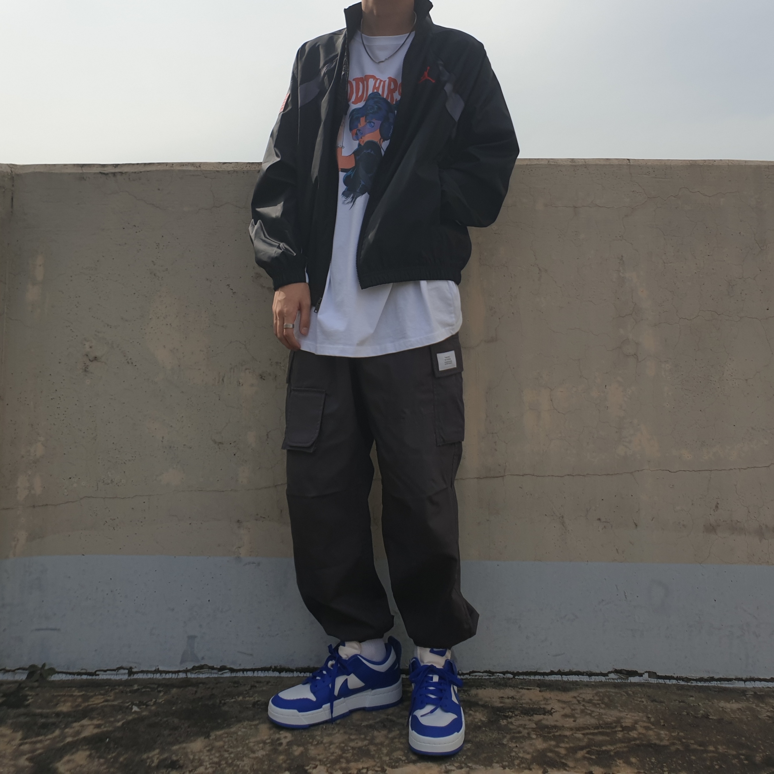 (W) Nike Dunk Low Disrupt Game Royal 착용 스타일