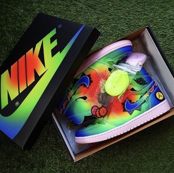 Jordan 1 x J Balvin Retro High OG 착용 스타일