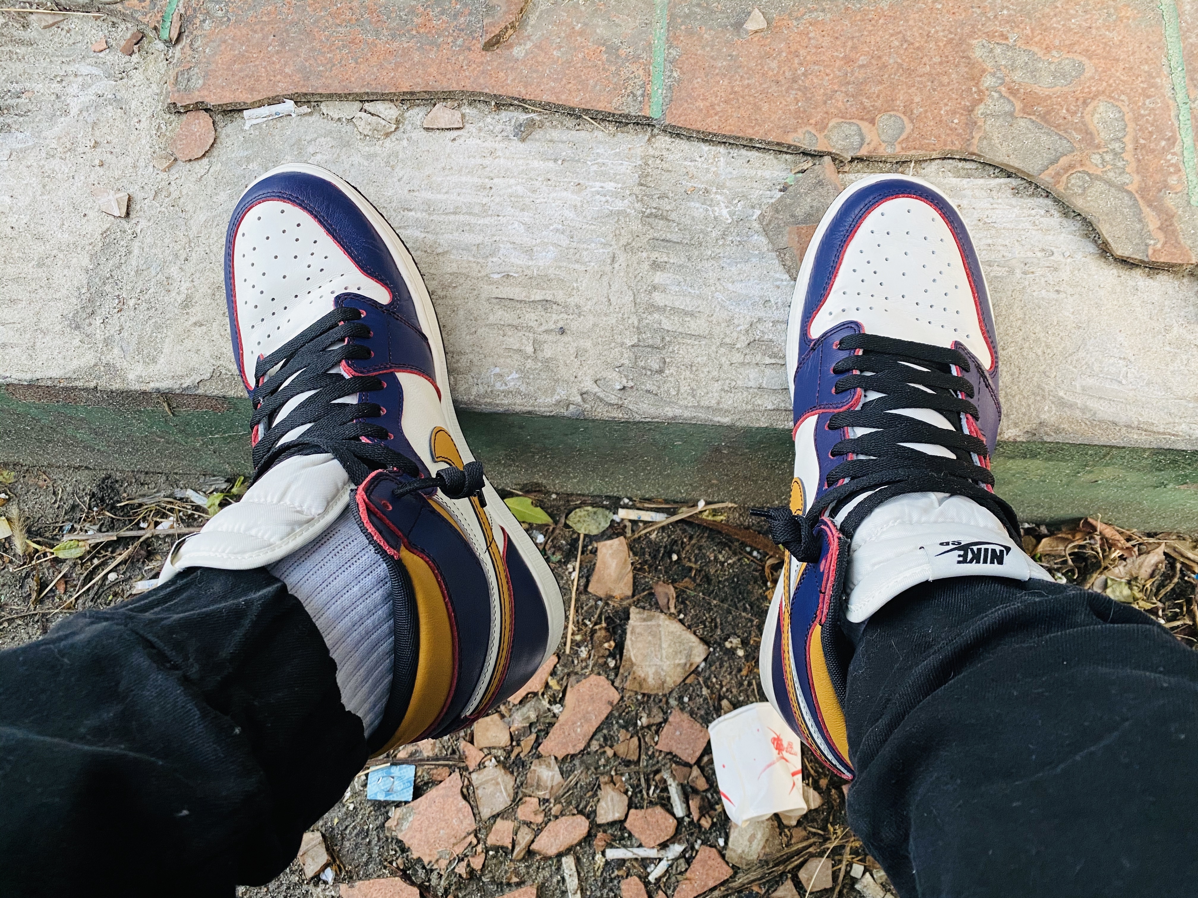 Jordan 1 Retro High OG Defiant SB LA to Chicago 착용 스타일 - 2
