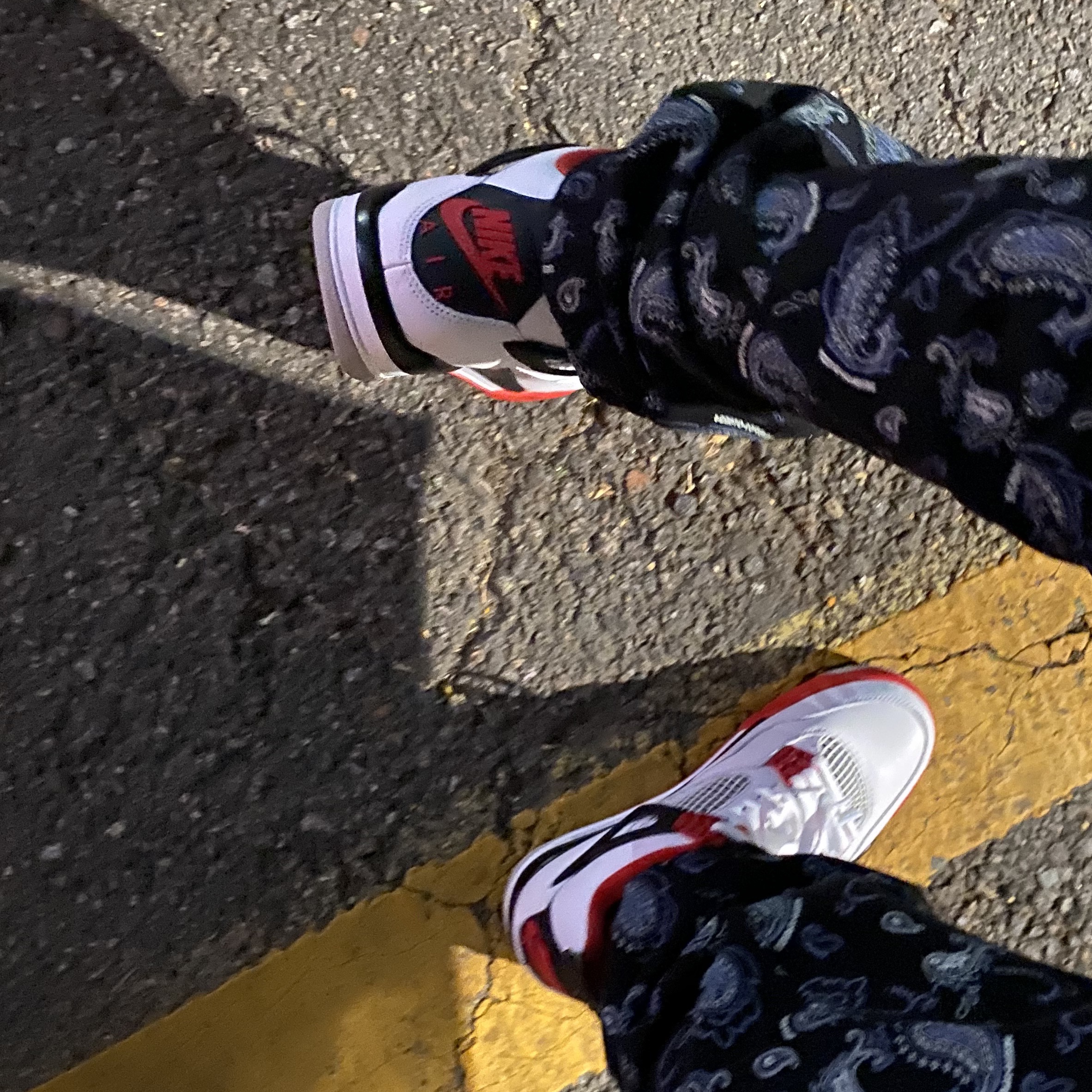 Jordan 4 Retro OG Fire Red 2020 착용 스타일