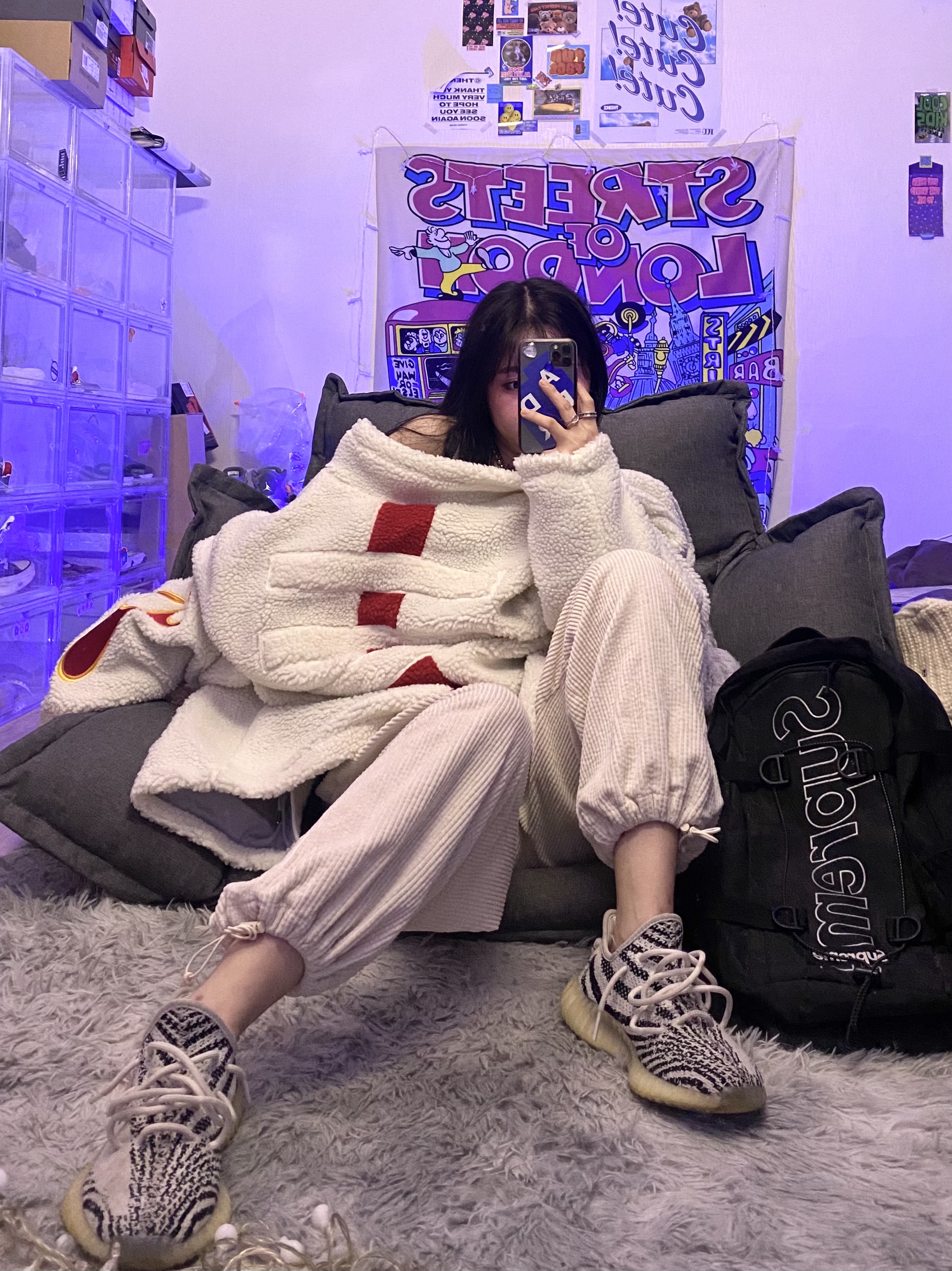 Adidas Yeezy Boost 350 V2 Zebra 2017/2019/2020 착용 스타일 - 4