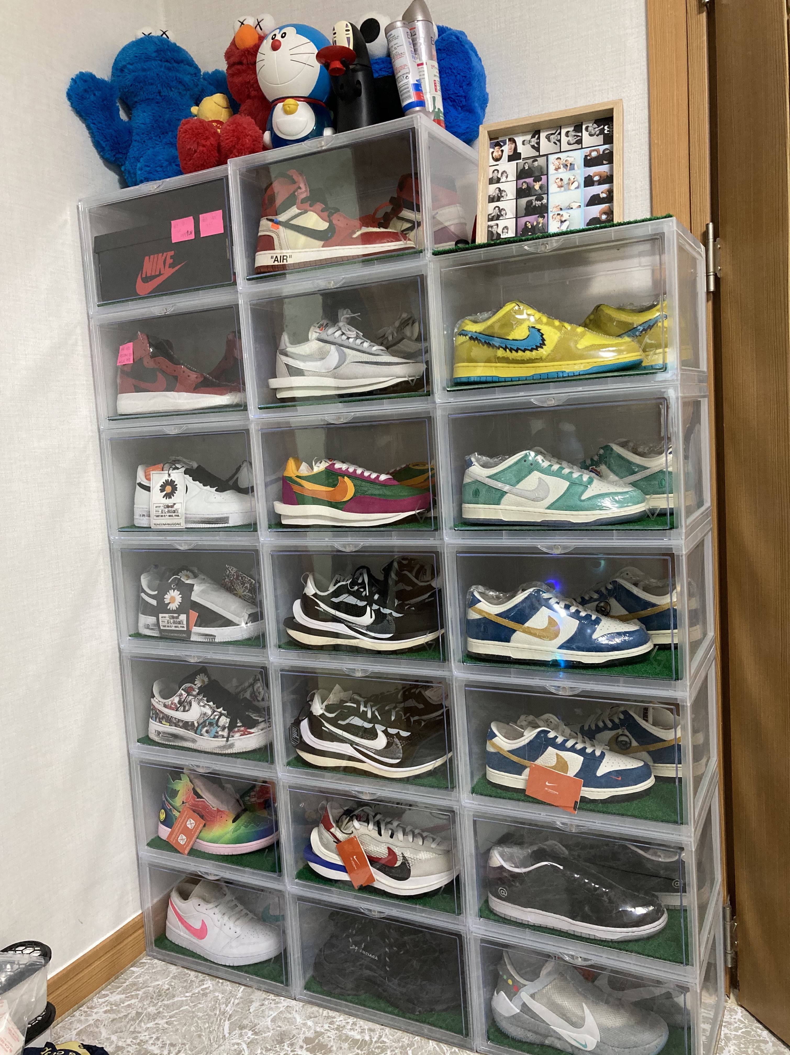 Jordan 1 x Off-White Retro High University Blue, Jordan 1 x Off-White Retro High Chicago The Ten 착용 스타일
