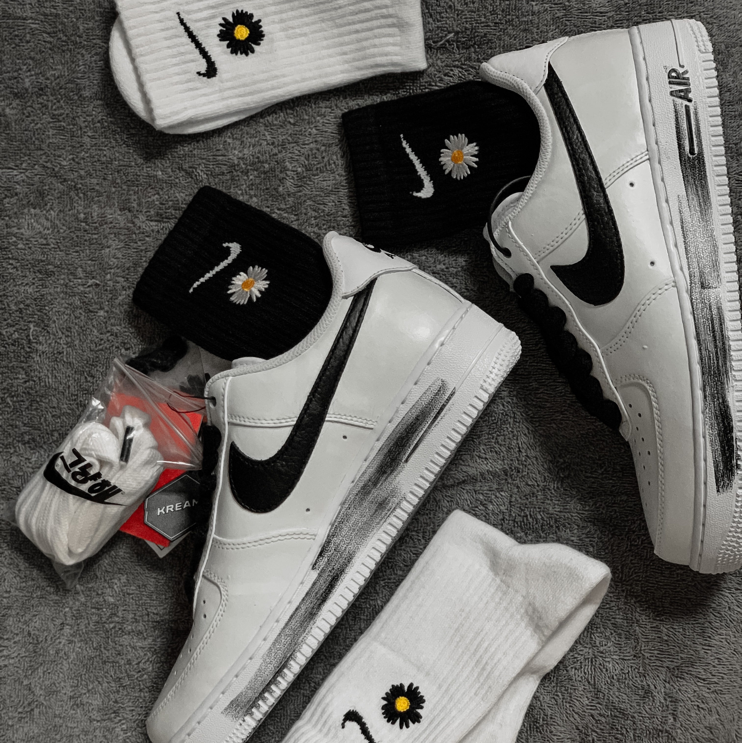 Nike x Peaceminusone Air Force 1 Low Para-Noise 2.0 착용 스타일 - 1