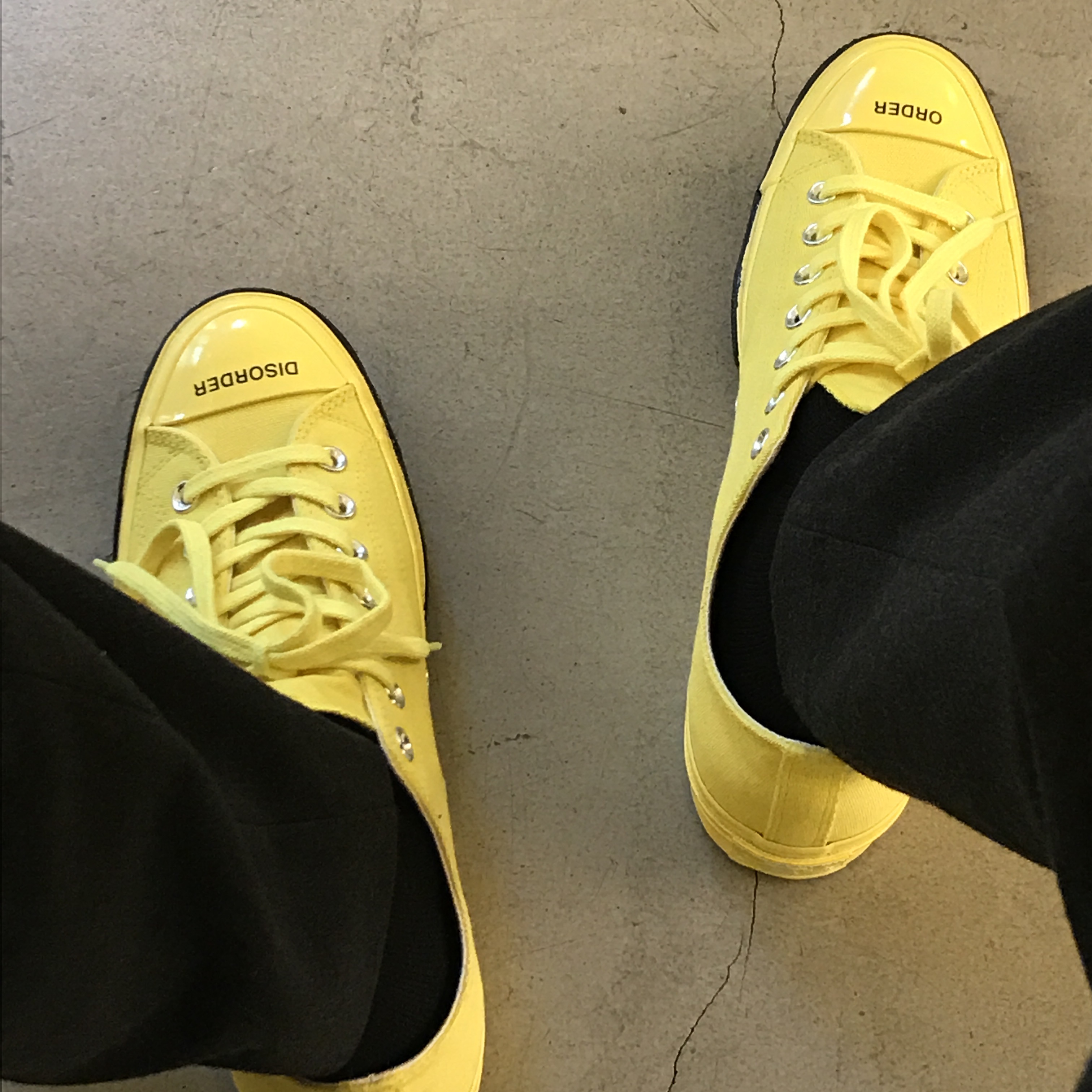 Converse x Undercover Chuck 70 Ox Yellow 착용 스타일