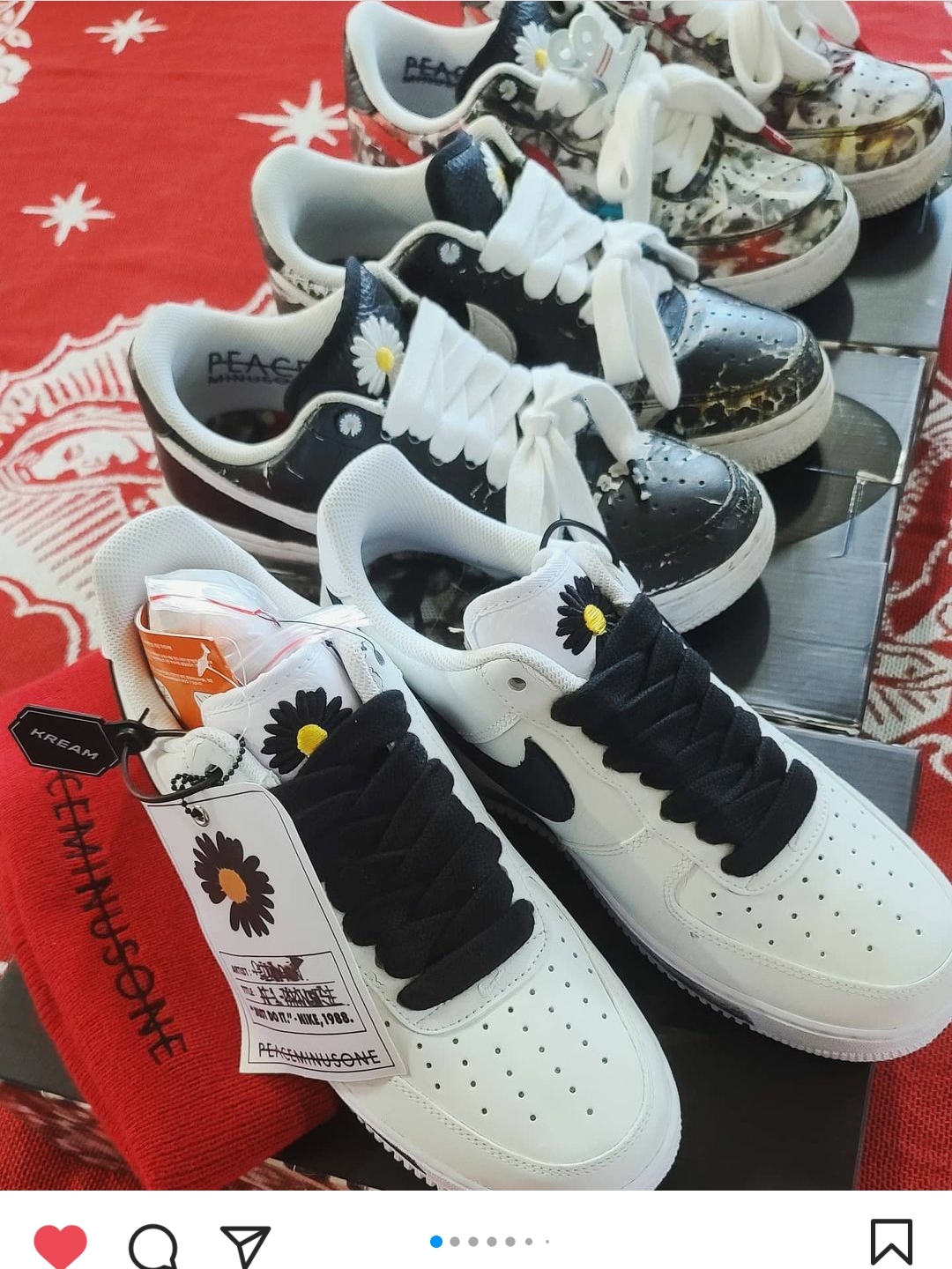 Nike x Peaceminusone Air Force 1 Low Para-Noise 2.0 착용 스타일