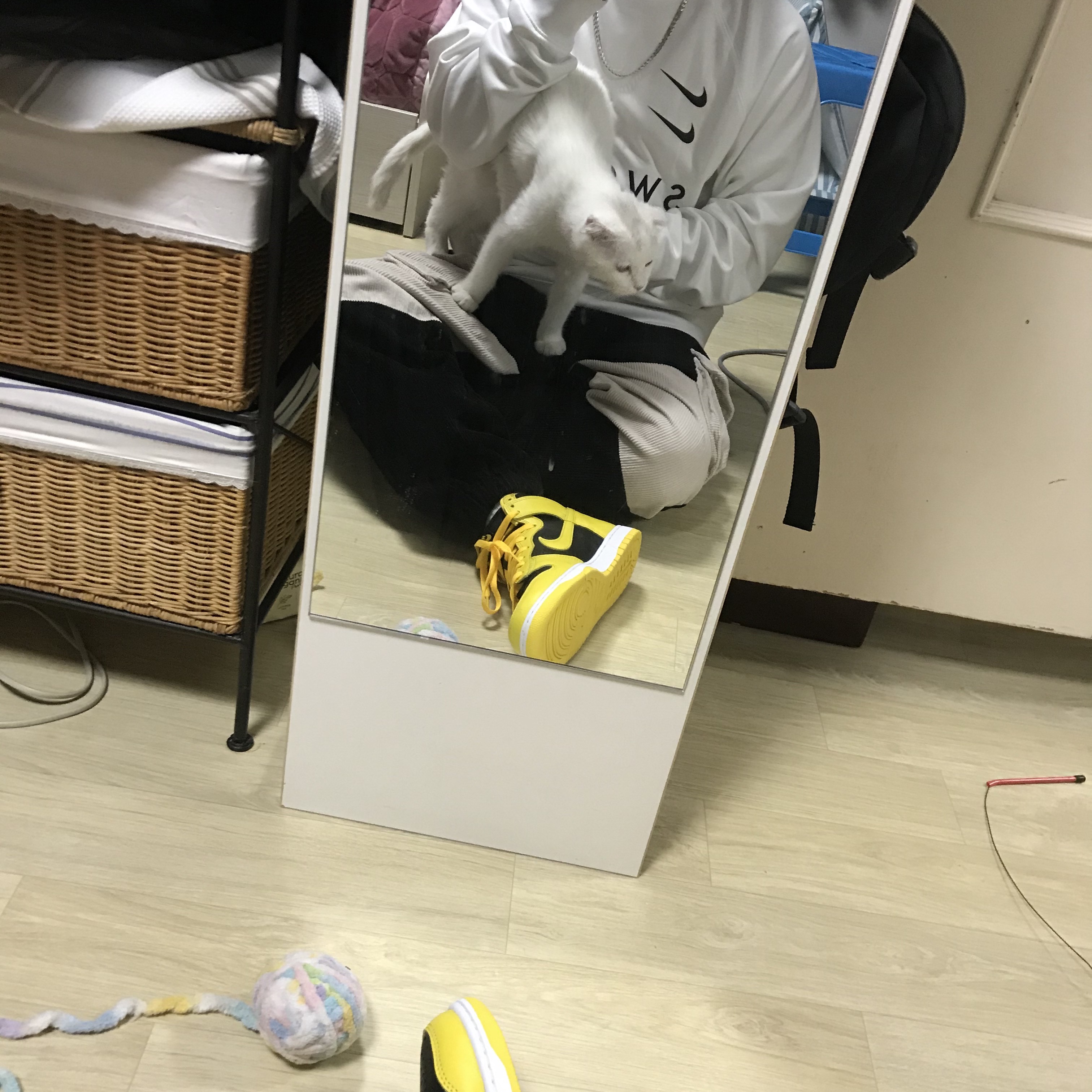 Nike Dunk High SP Varsity Maize 착용 스타일