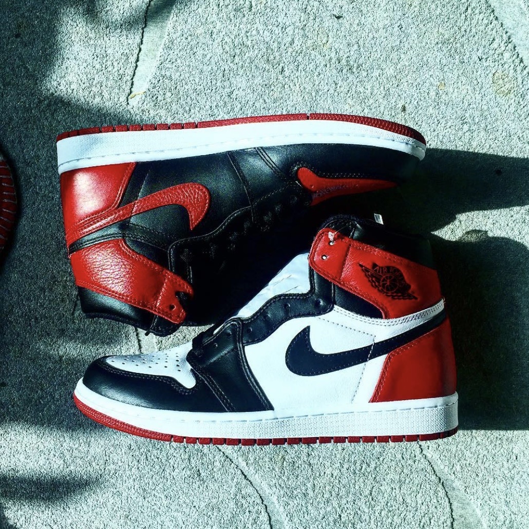 Jordan 1 Retro High OG Bred Banned 2016, Jordan 1 Retro High OG Black Toe 2016 착용 스타일