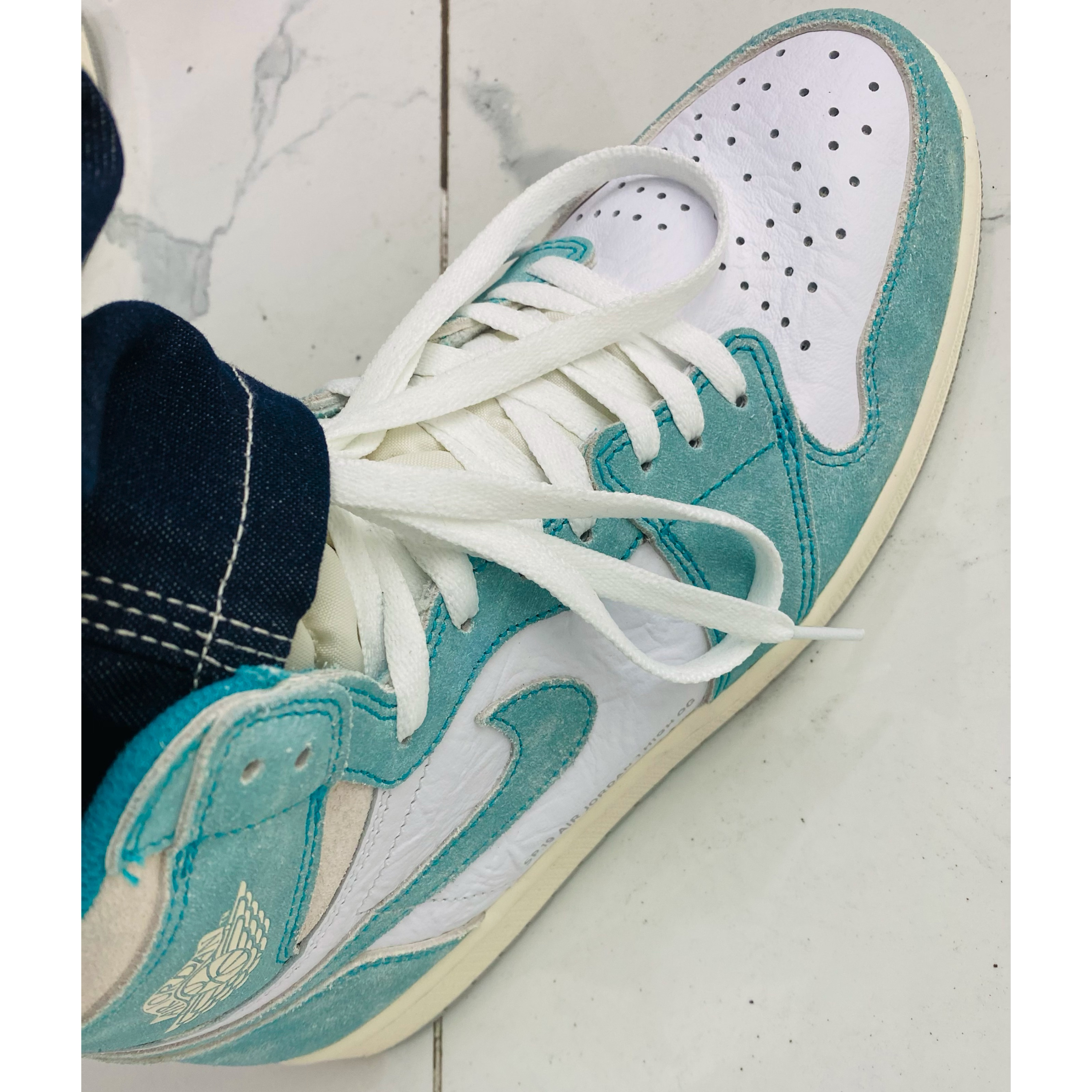 Jordan 1 Retro High OG Turbo Green 착용 스타일