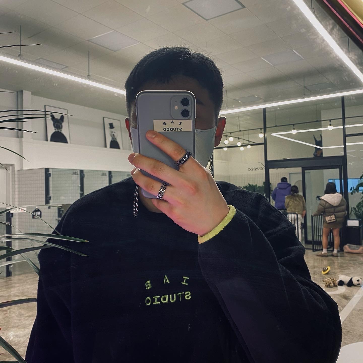 IAB Studio x Asics Fleece Shirt Black, Asics x IAB Studio Gel-Venture 6 착용 스타일 - 2