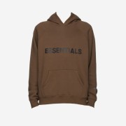 Essentials Logo Hoodie Brown/Rain Drum - Ssense Exclusive