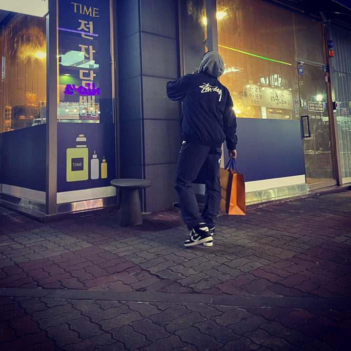 Nike x Ambush Dunk High Black, Nike x Stussy Windrunner Jacket Off Noir 착용 스타일