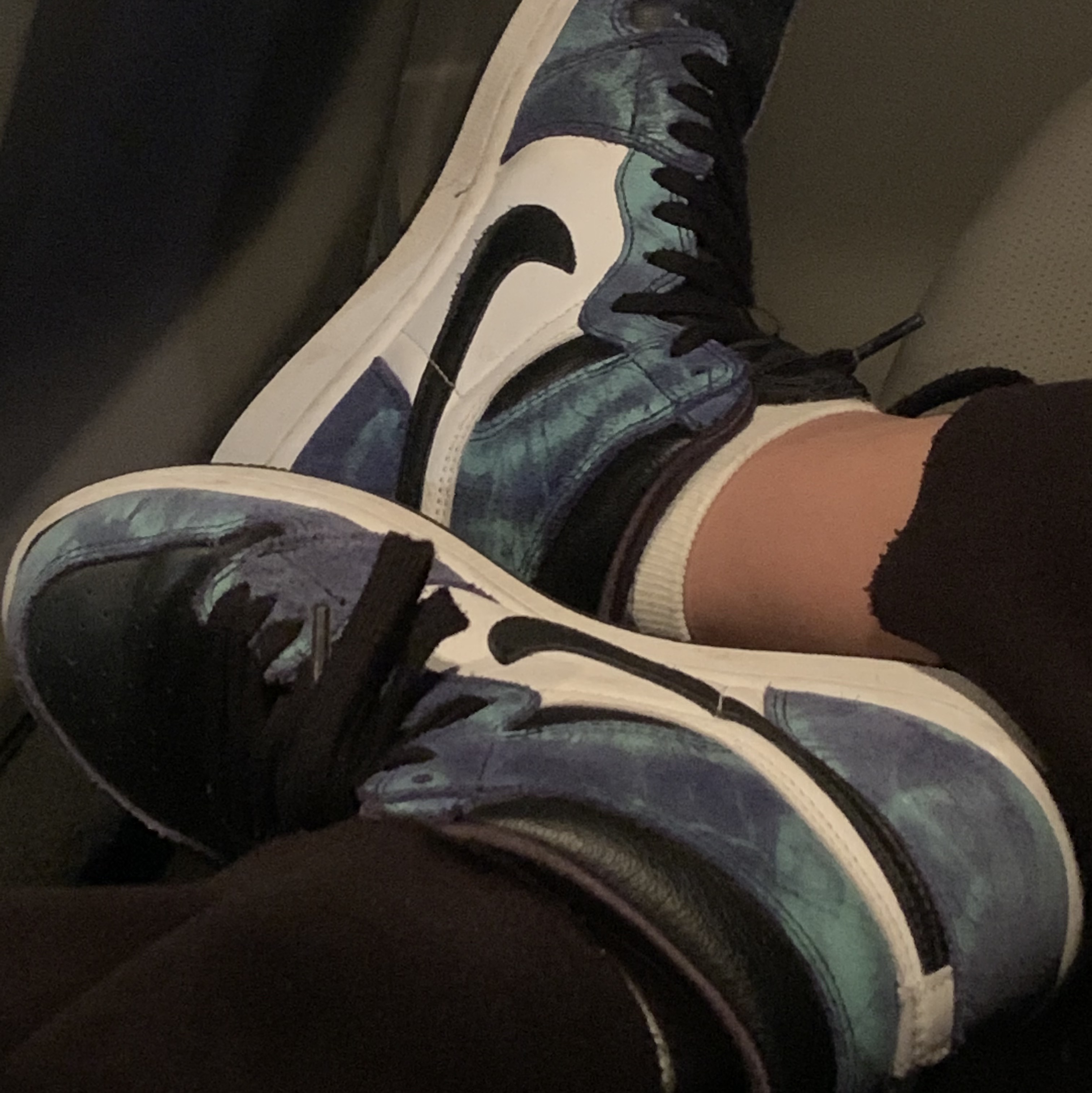 (W) Jordan 1 Retro High Tie-Dye 착용 스타일
