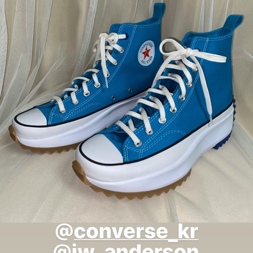 Converse Run Star Hike Hi Rapid Teal 착용 스타일