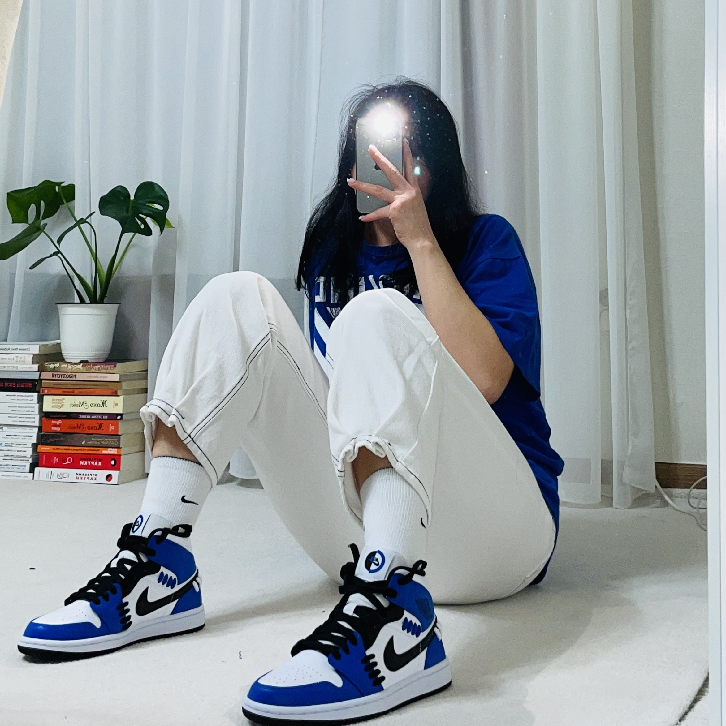 (W) Jordan 1 Mid SE Sisterhood 착용 스타일
