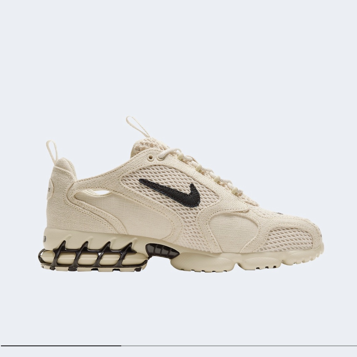 Nike x Stussy Air Zoom Spiridon Cage 2 Fossil 착용 스타일