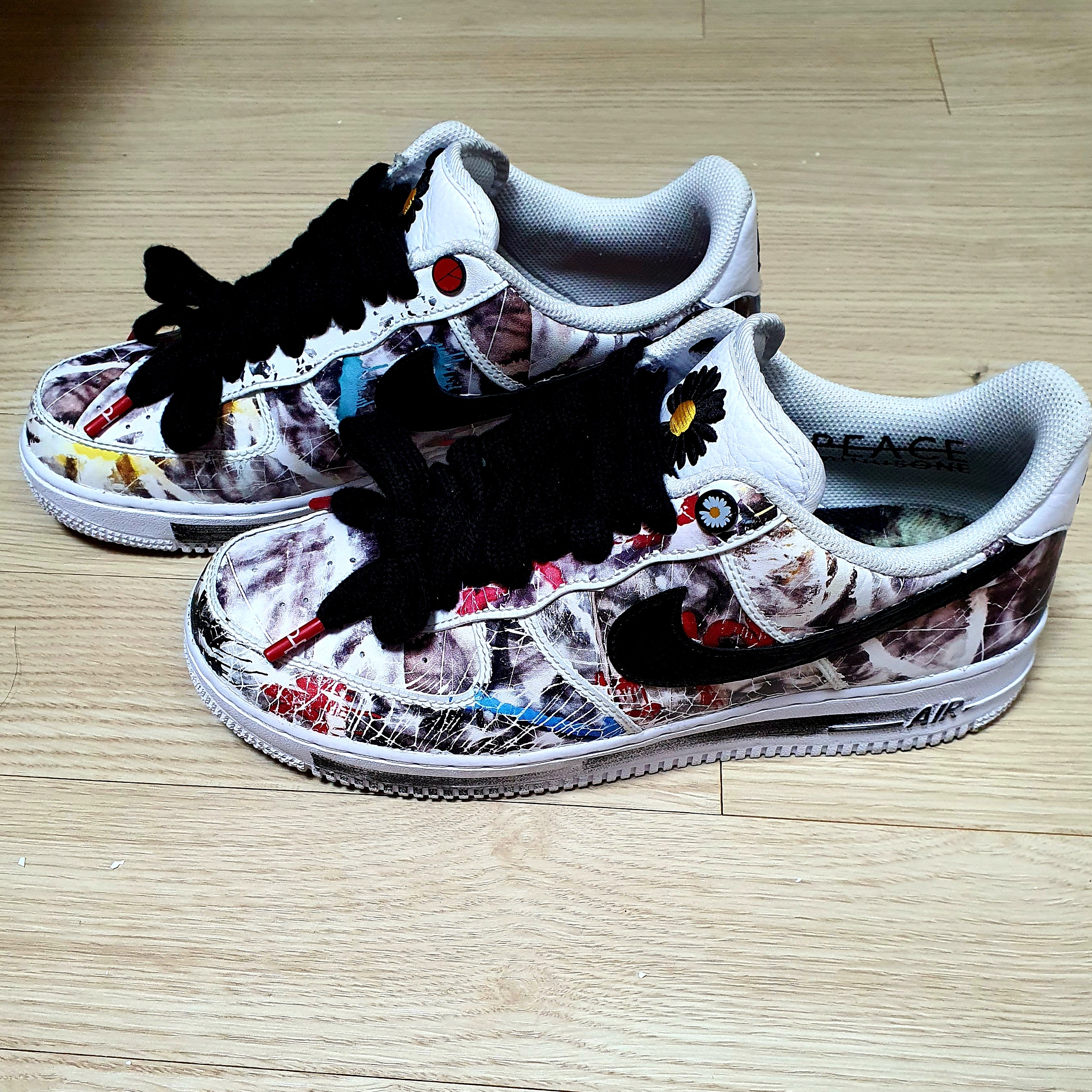Nike x Peaceminusone Air Force 1 Low Para-Noise 2.0 착용 스타일 - 3