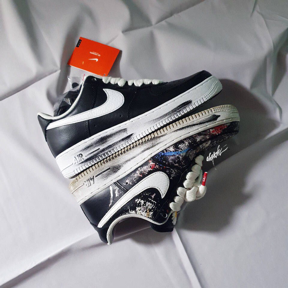 Nike x Peaceminusone Air Force 1 Low Para-Noise 착용 스타일