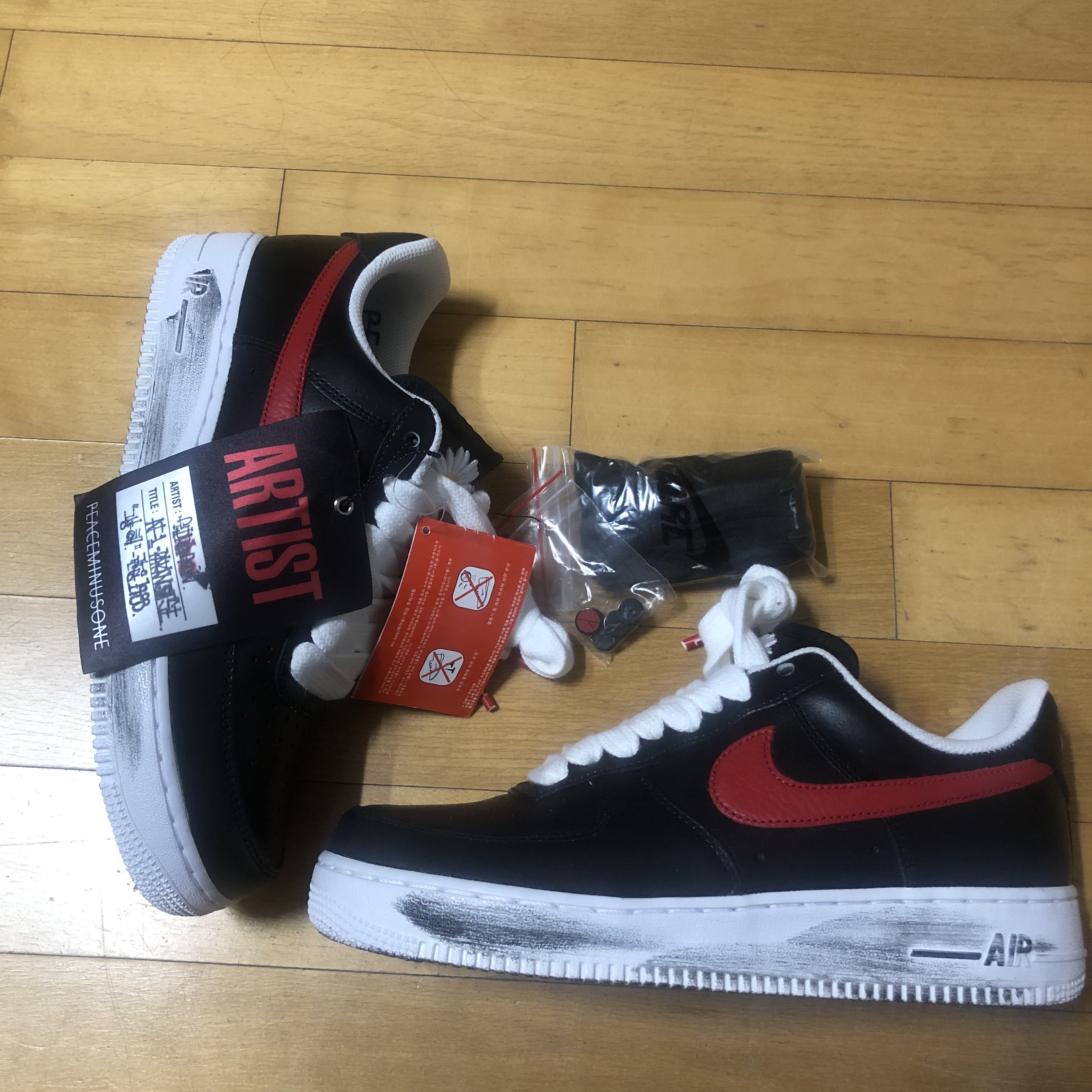 Nike x Peaceminusone Air Force 1 Low Para-Noise - Korea Exclusive 착용 스타일