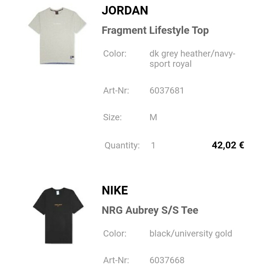 Jordan x Fragment Lifestyle Top Dark Grey Heather - US/EU, Nike x Drake Nocta Essential T-Shirt Black - US/EU 착용 스타일