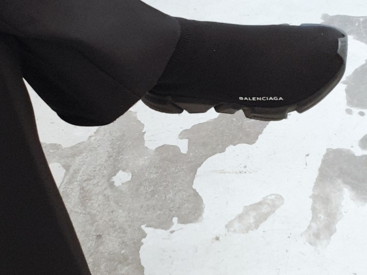 Balenciaga Speed Trainer Black 2018 착용 스타일 - 2