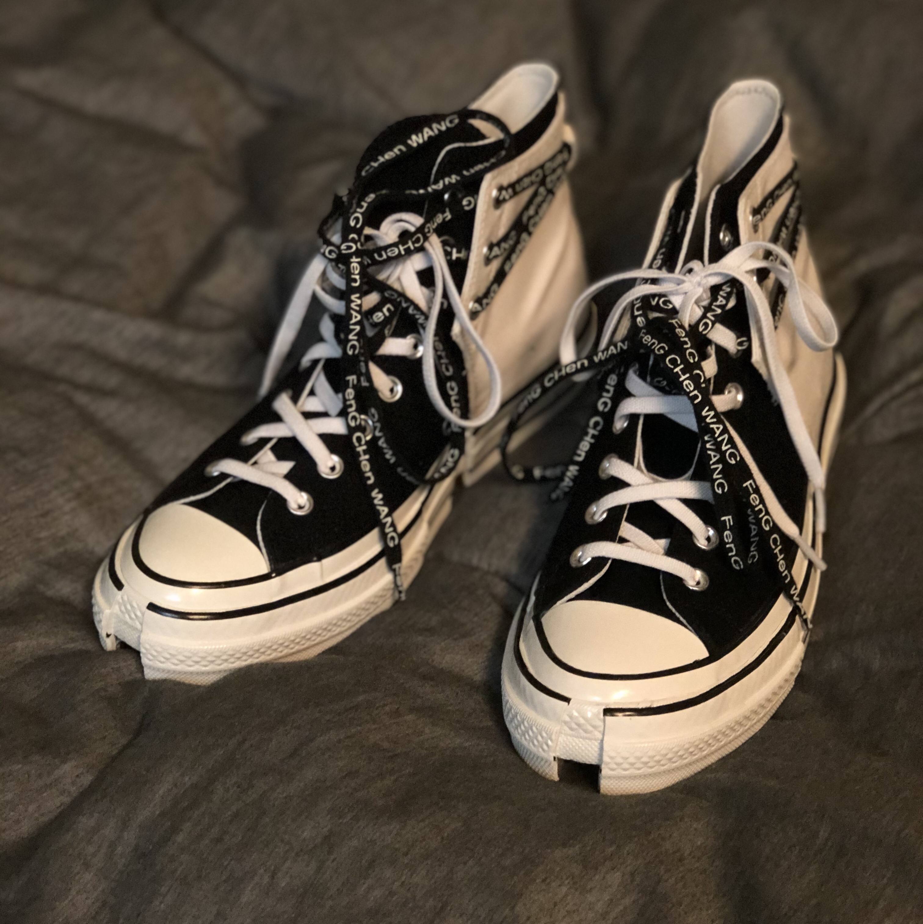 Converse x Feng Chen Wang Chuck 70 2-in-1 Natural Ivory Black 착용 스타일