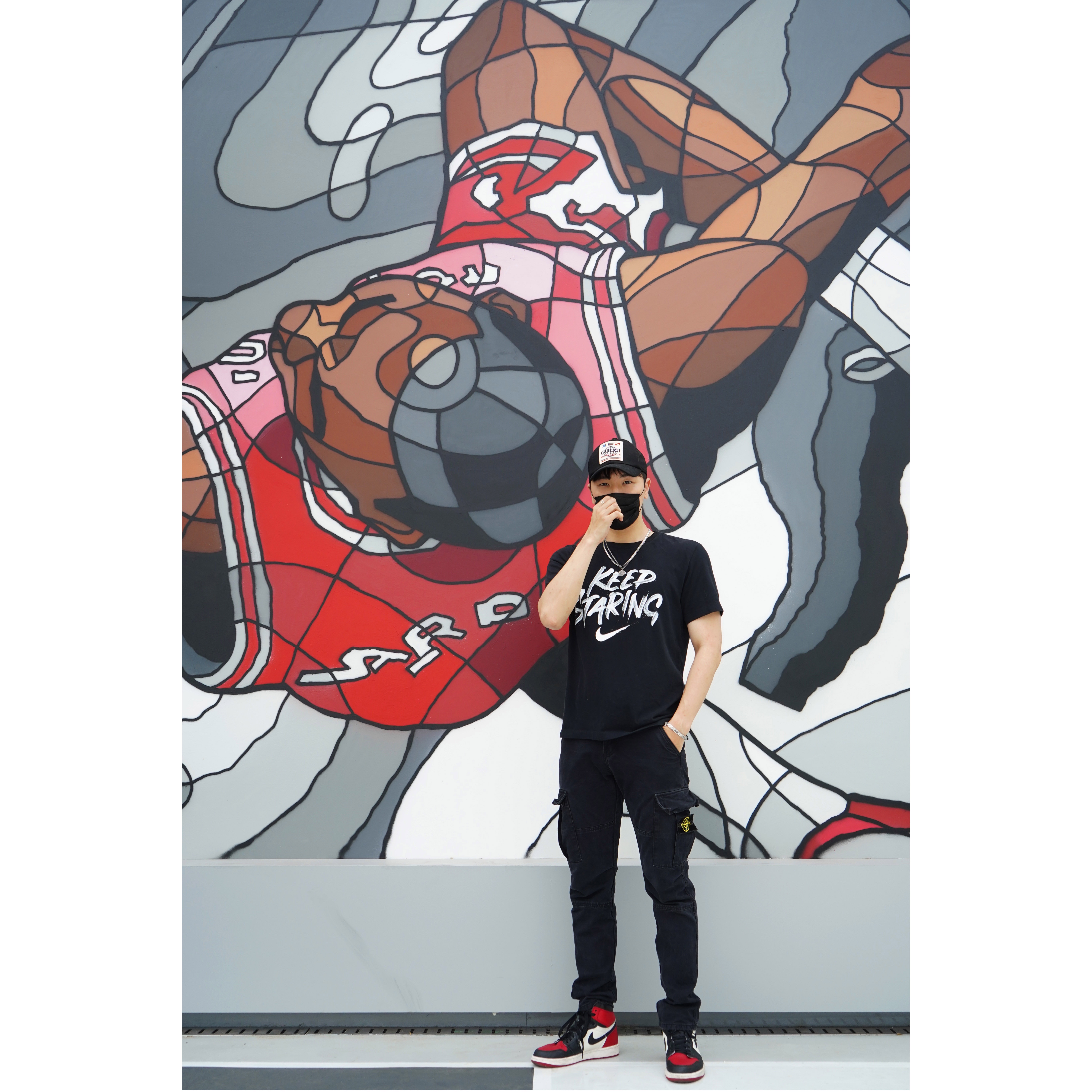 Jordan 1 Retro High OG Bred Toe 착용 스타일