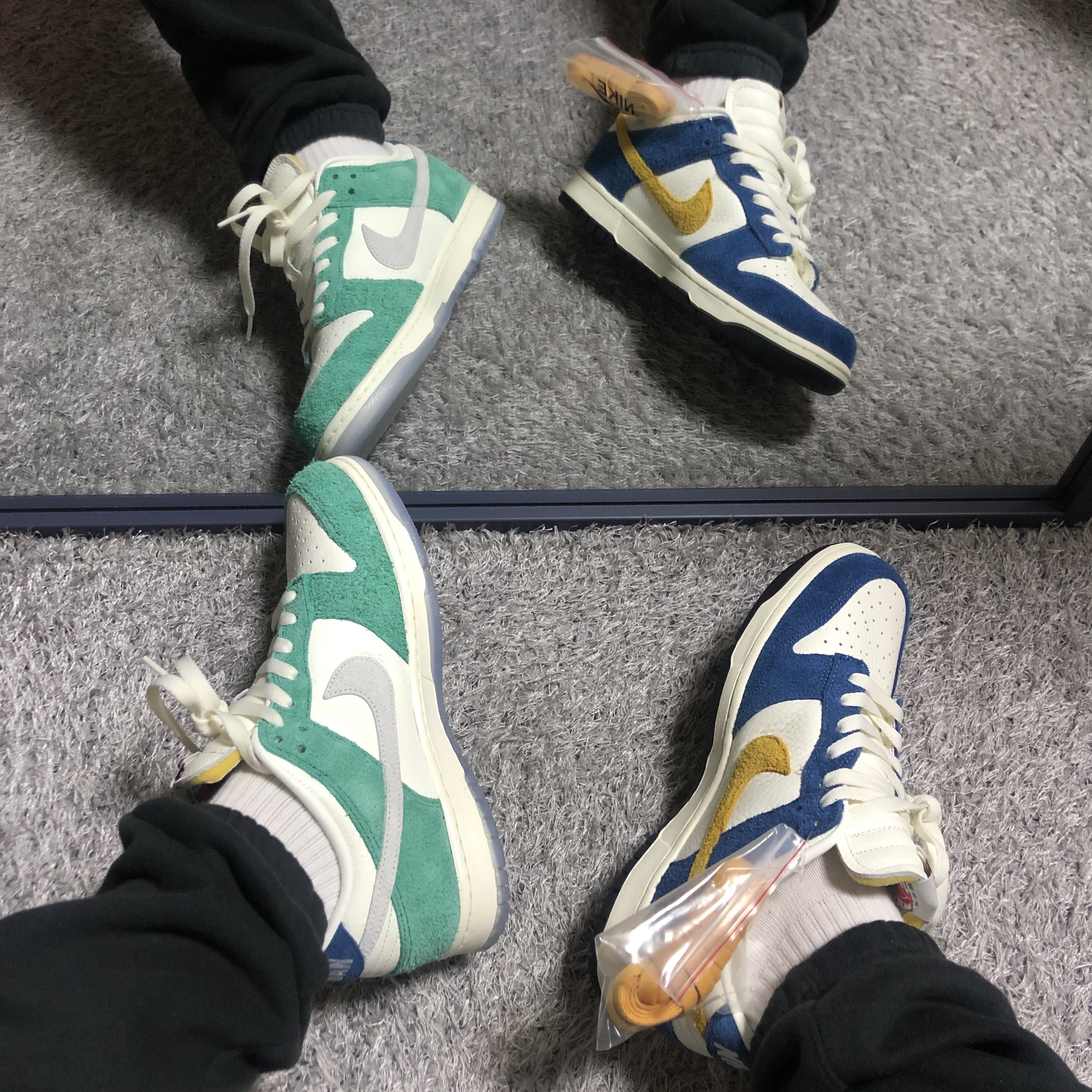 Nike x Kasina Dunk Low 80's Bus, Nike x Kasina Dunk Low Road Sign - Kasina Exclusive 착용 스타일