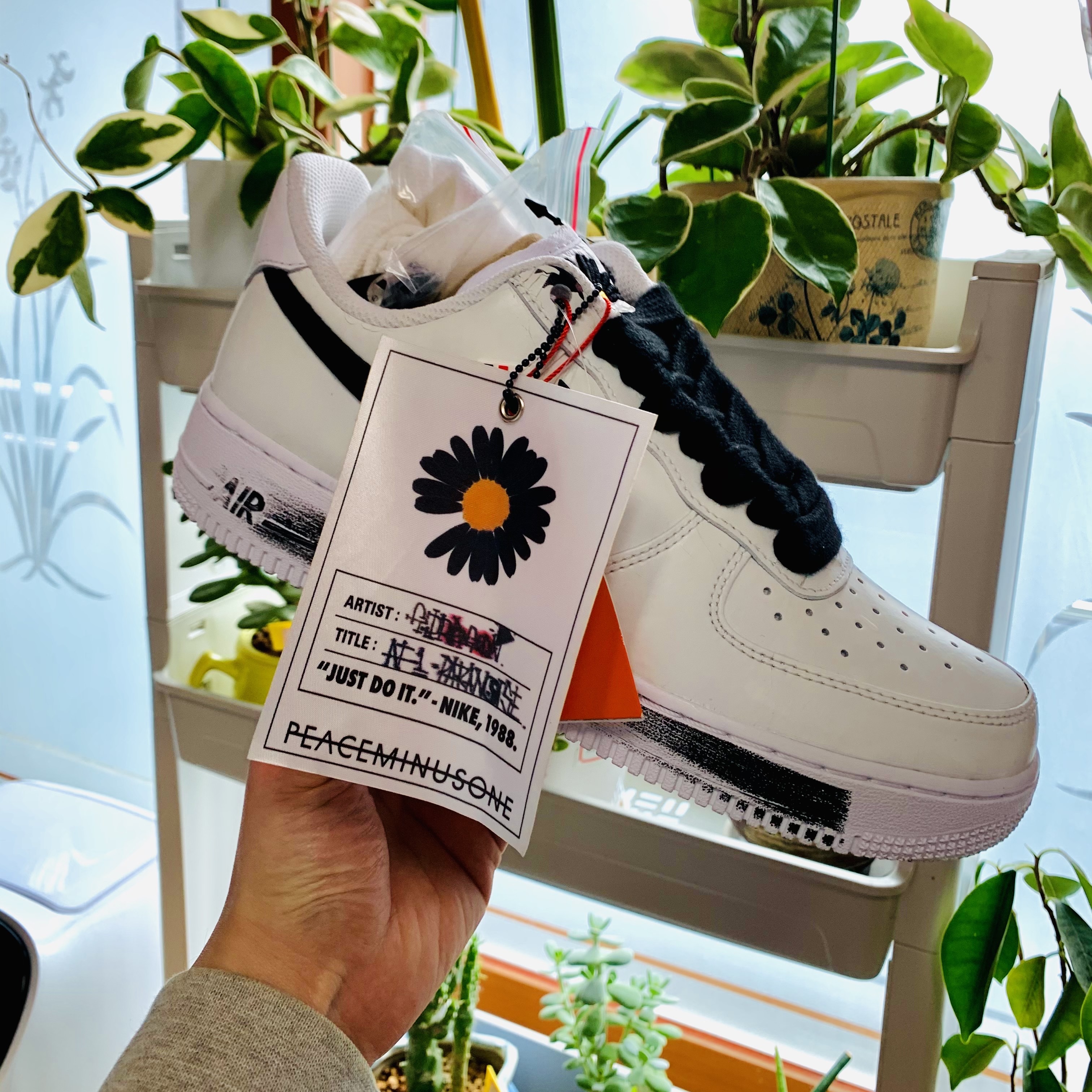 Nike x Peaceminusone Air Force 1 Low Para-Noise 2.0 착용 스타일 - 2