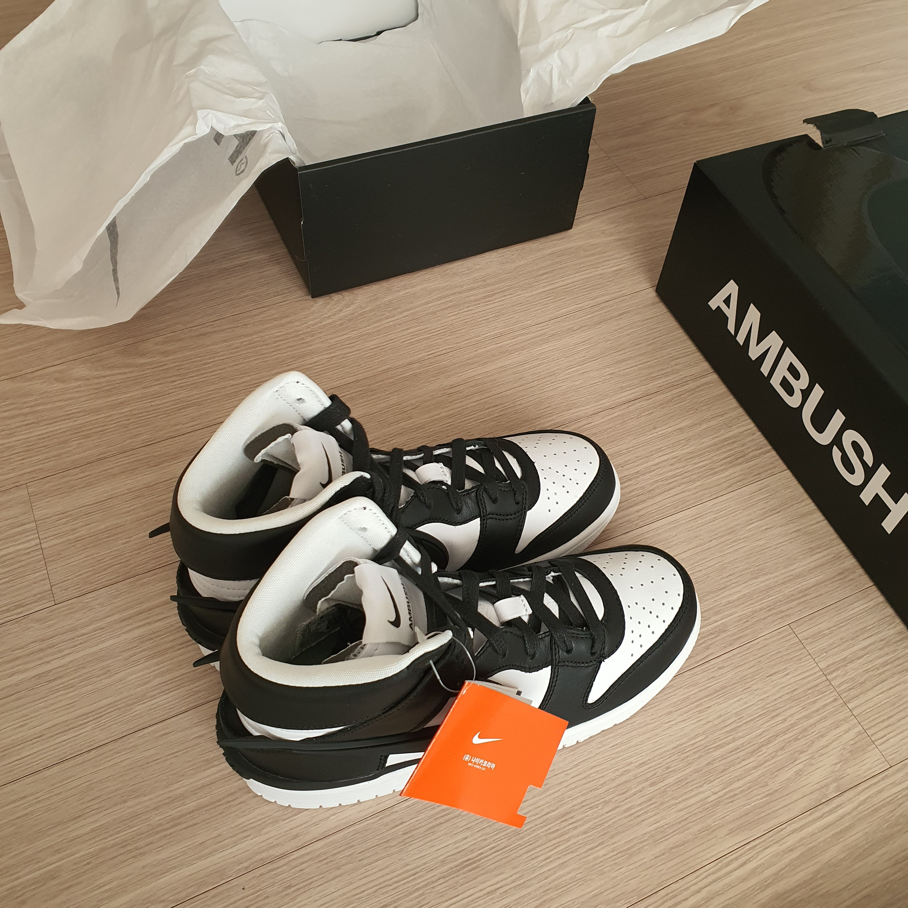 Nike x Ambush Dunk High Black 착용 스타일