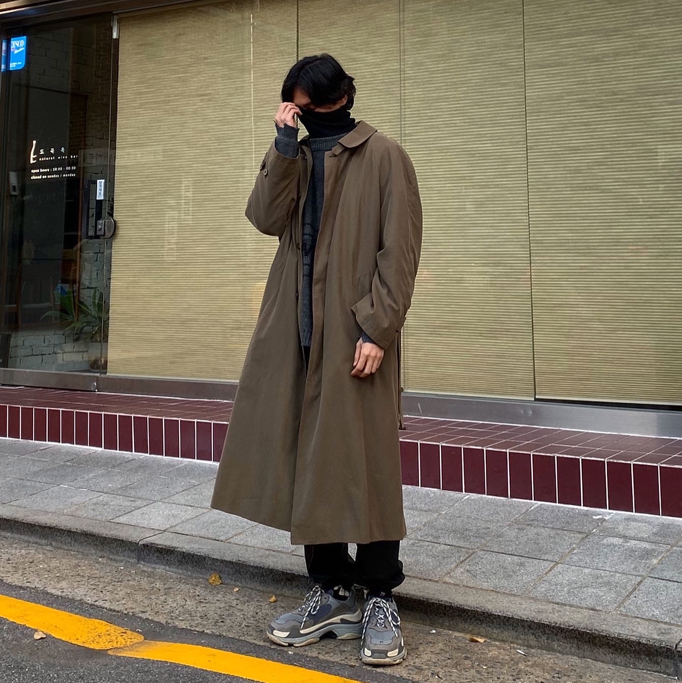 Balenciaga Triple S Grey 2018 착용 스타일