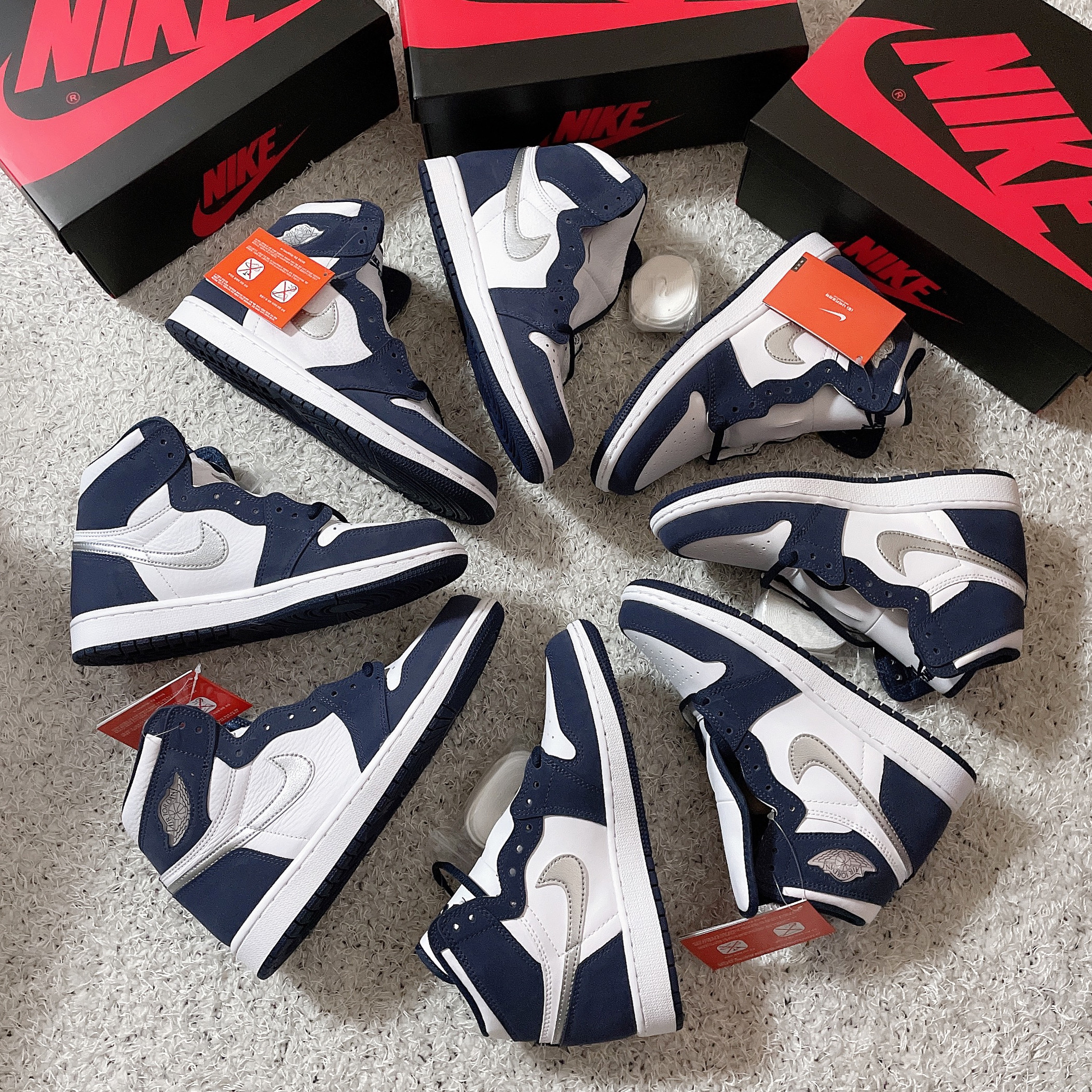(GS) Jordan 1 Retro High OG CO.JP Midnight Navy, Jordan 1 Retro High OG CO.JP Midnight Navy 착용 스타일