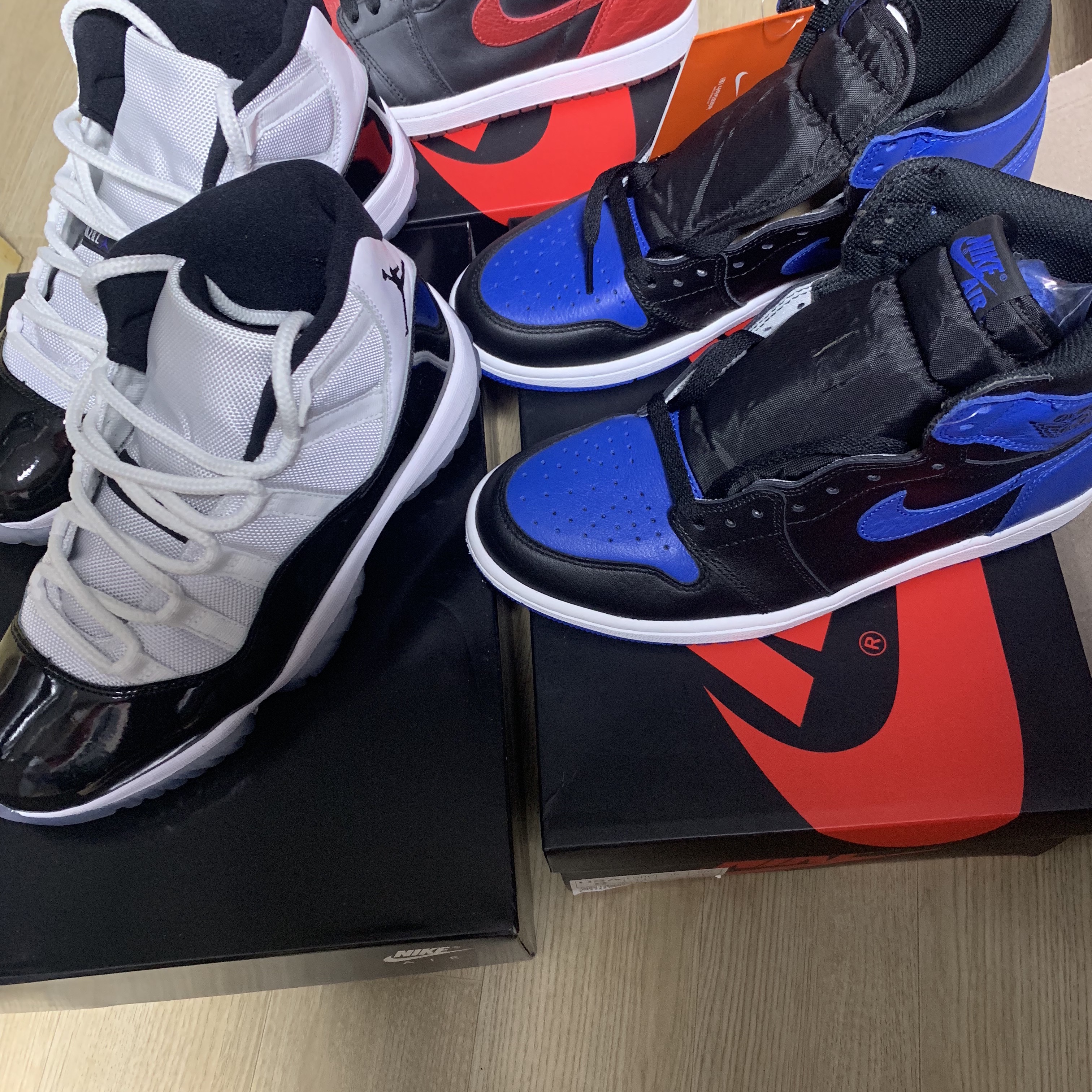 Jordan 11 Retro Concord 2018, Jordan 1 Retro Royal 2017 착용 스타일