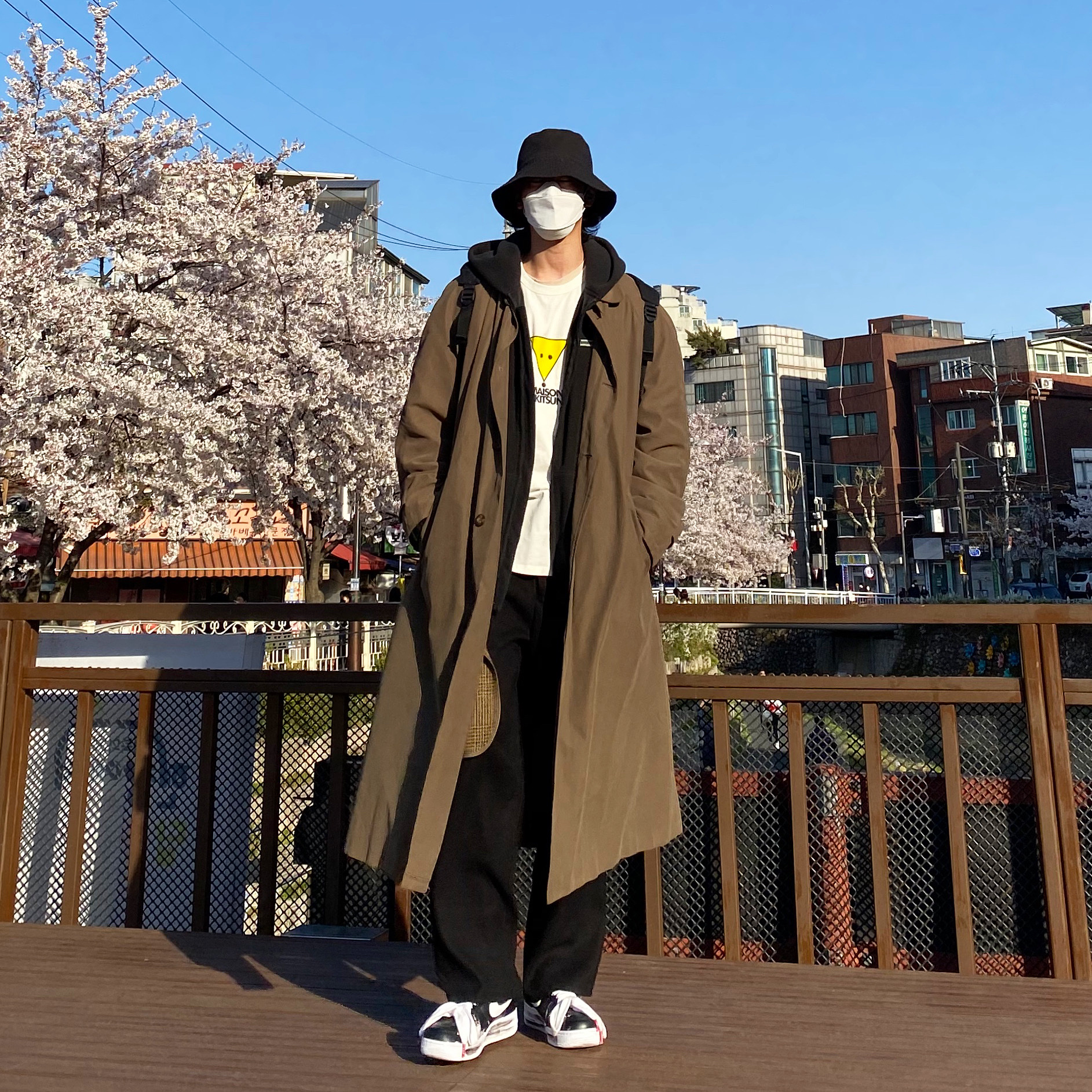 Nike x Peaceminusone Air Force 1 Low Para-Noise 착용 스타일