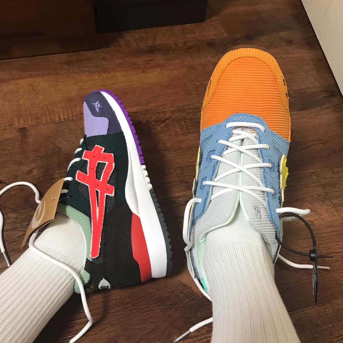 Asics x Atmos x Sean Wotherspoon Gel-Lyte III OG Corduroy 착용 스타일