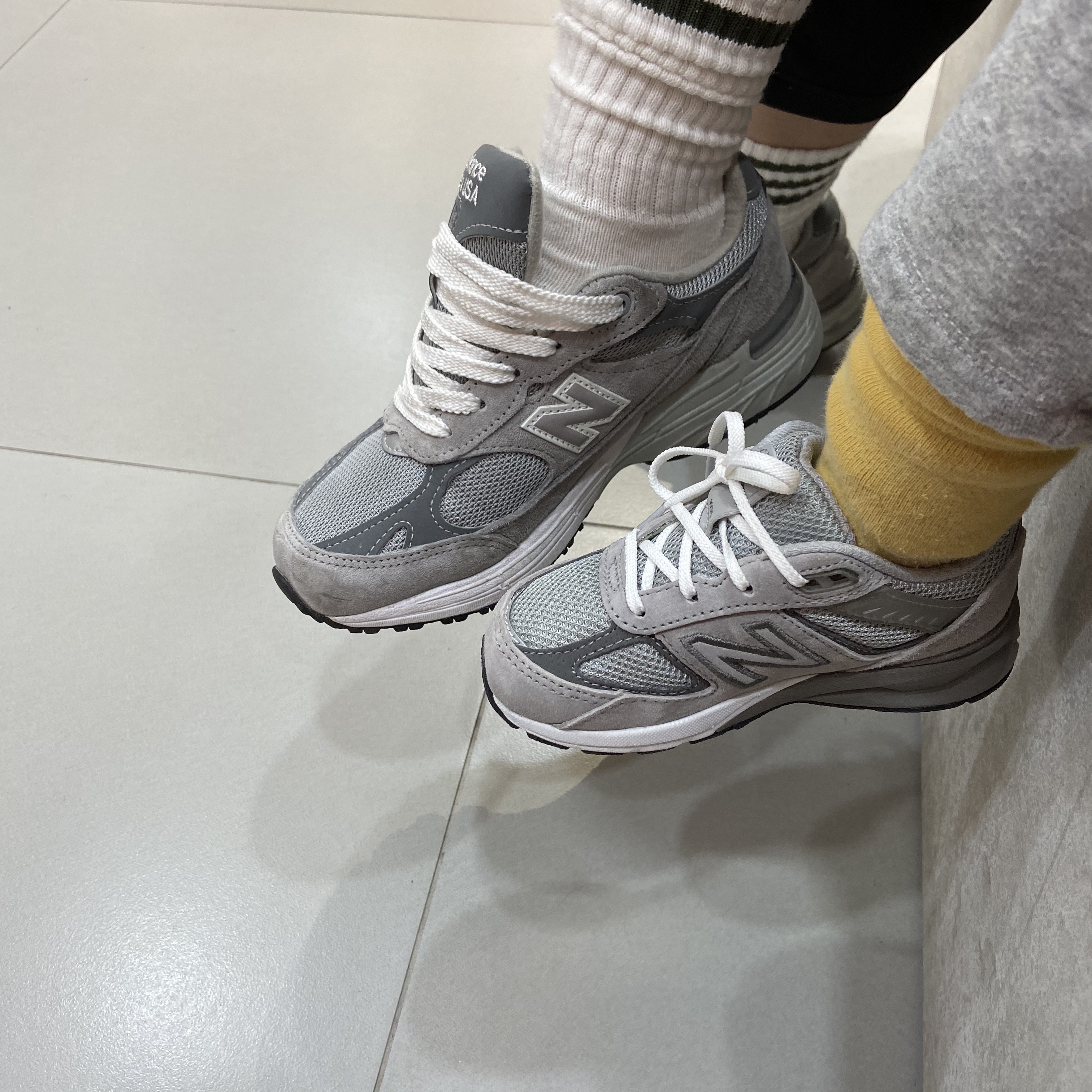 New Balance 993 Made in USA Grey - D Standard 착용 스타일 - 1