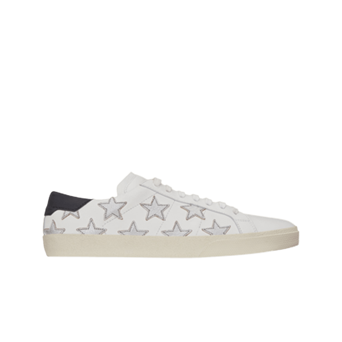 421572-0MP10-9082 Saint Laurent Court Classic SL/06 California Sneakers Silver Stars