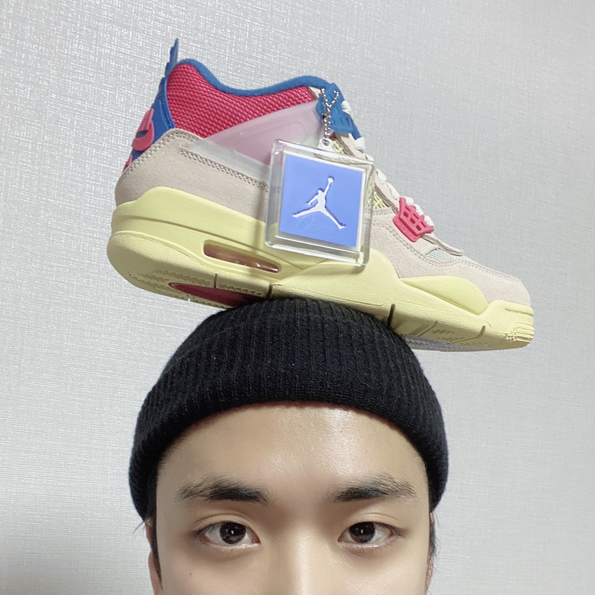 Jordan 4 x Union Retro Off Noir, Jordan 4 x Union Retro Guava Ice 착용 스타일 - 2