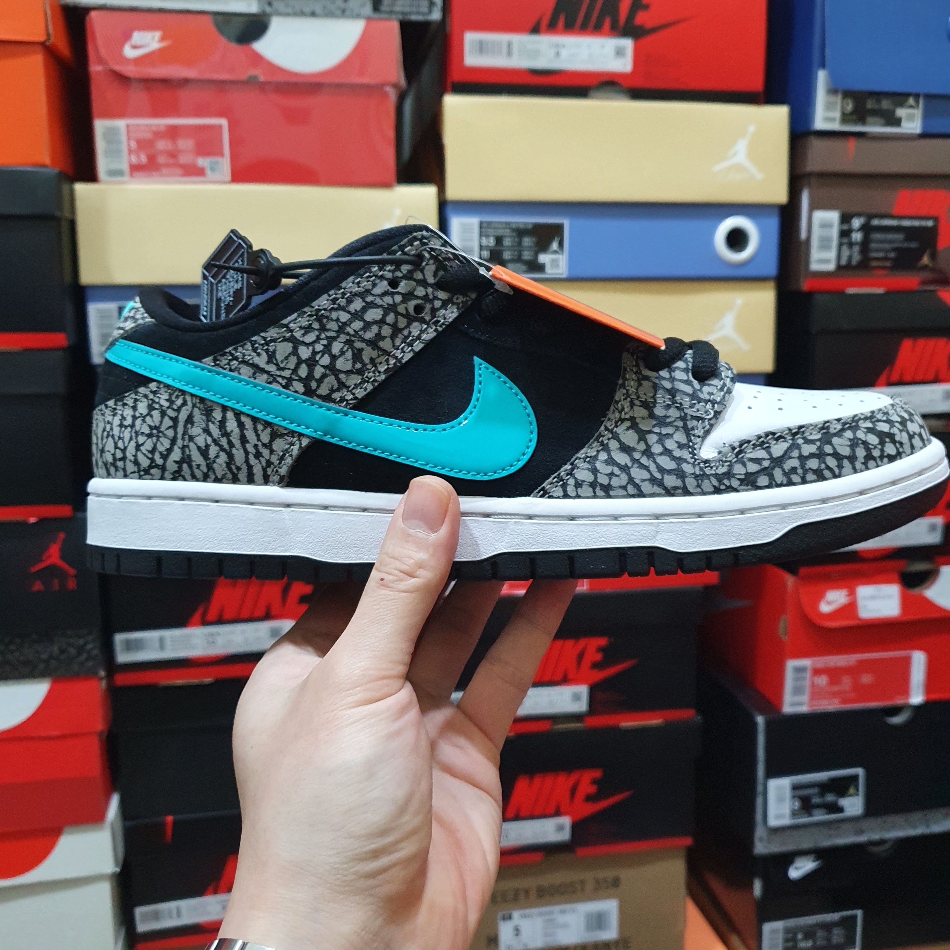 Nike SB Dunk Low Pro Clear Jade 착용 스타일 - 1