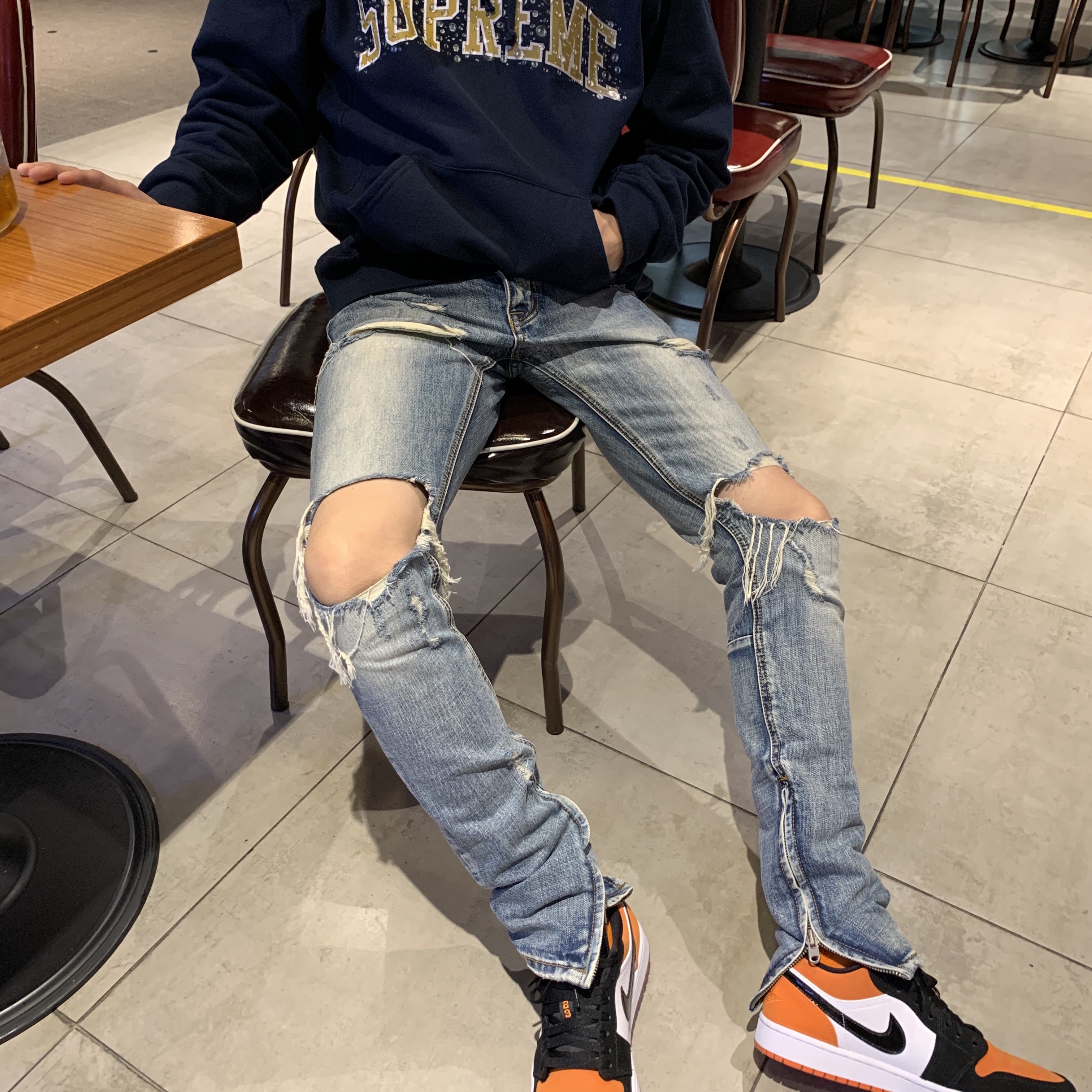 Jordan 1 Low Shattered Backboard 착용 스타일 - 1